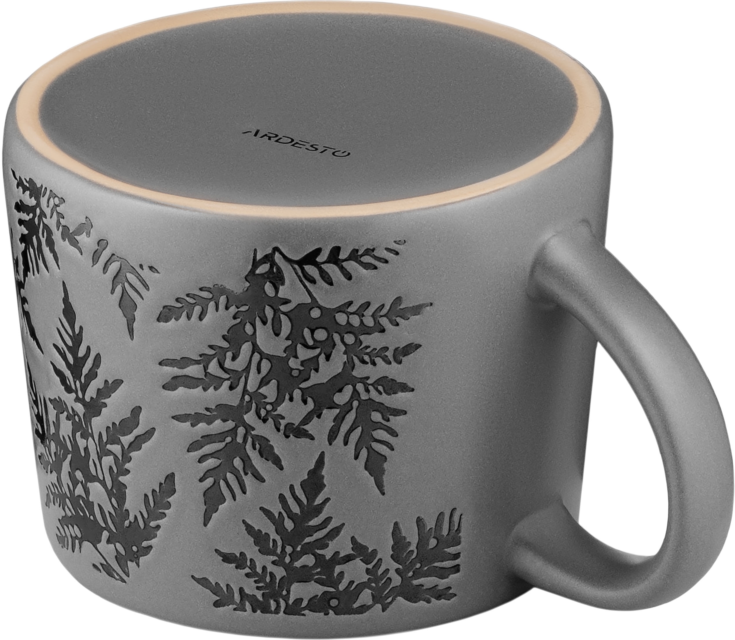 Чашка ARDESTO Remo, 400мл, керамика, серый (AR3099G) фото 4