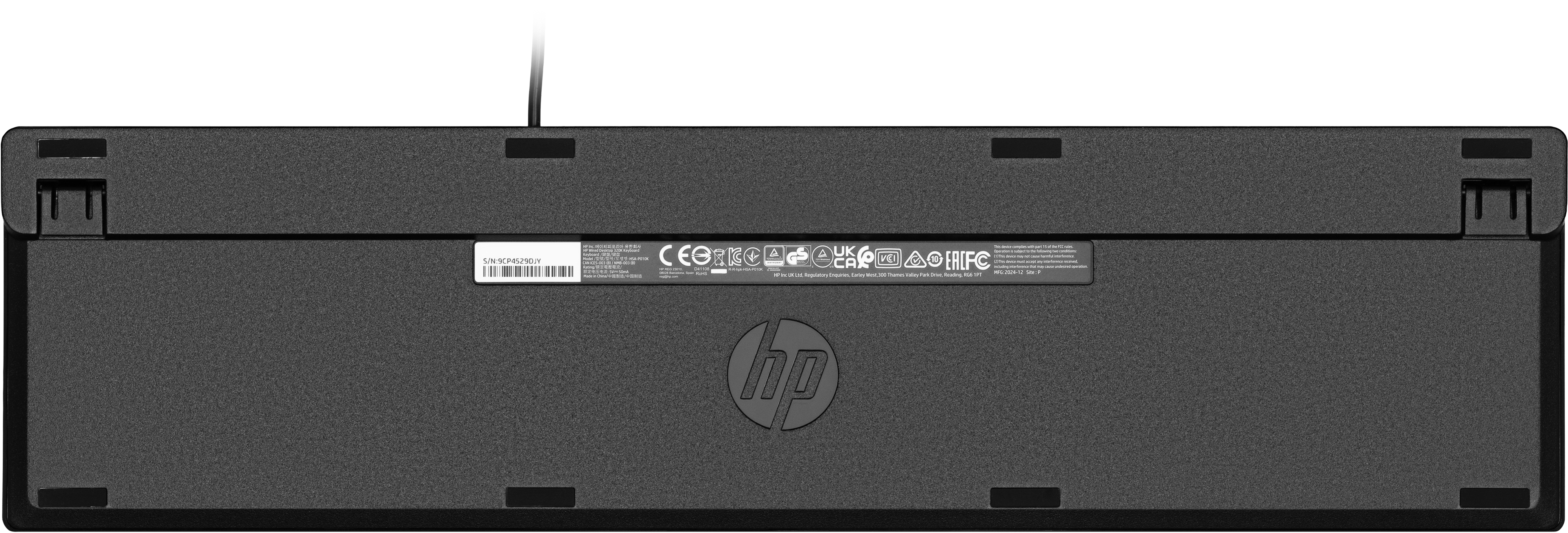 Клавиатура мембранная НР 320K, 109key, EN/UK, Black (9SR37UT) фото 5