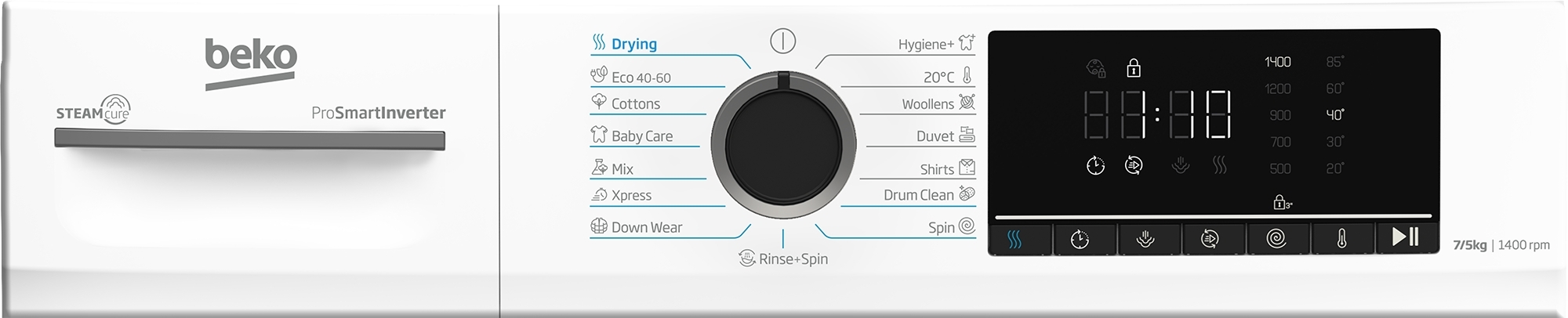 Пральна-сушильна машина Beko BMM5DFO5741Wфото