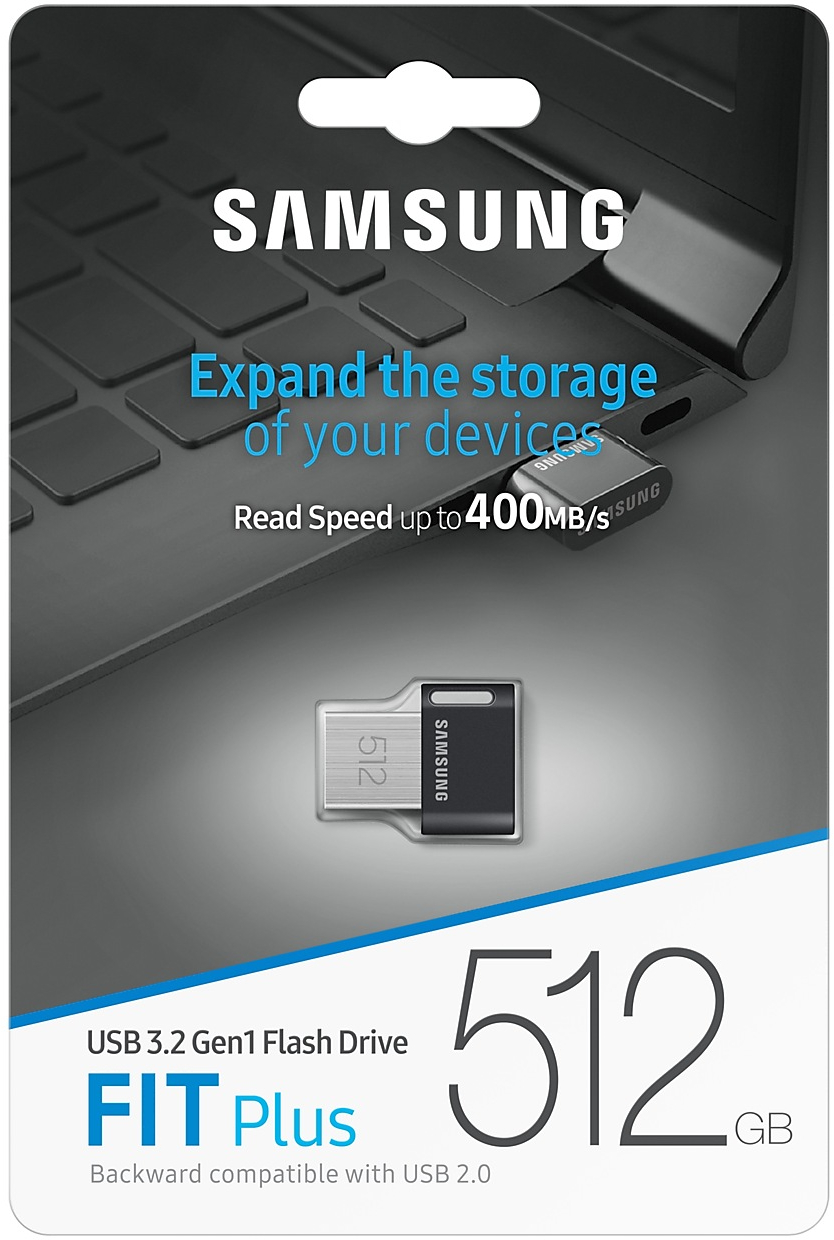 Накопитель Samsung 512GB USB 3.1 Type-A Fit Plus (MUF-512AB/APC) фото 
