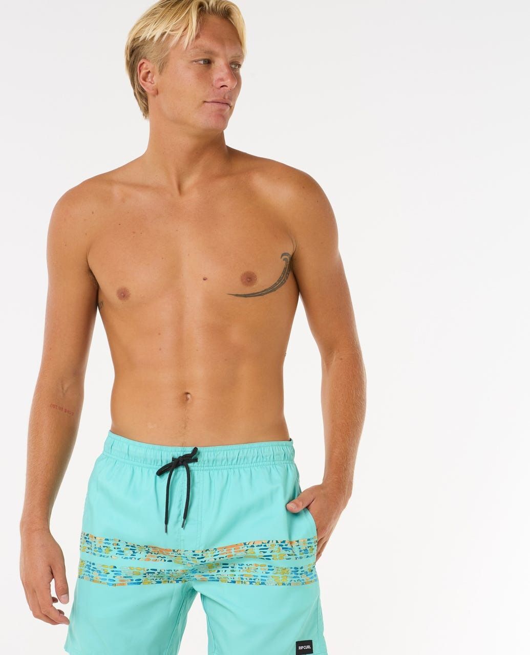 Шорты пляжные мужские Rip Curl Framed Volley Update 0BAMBO_0046 M голубые фото 