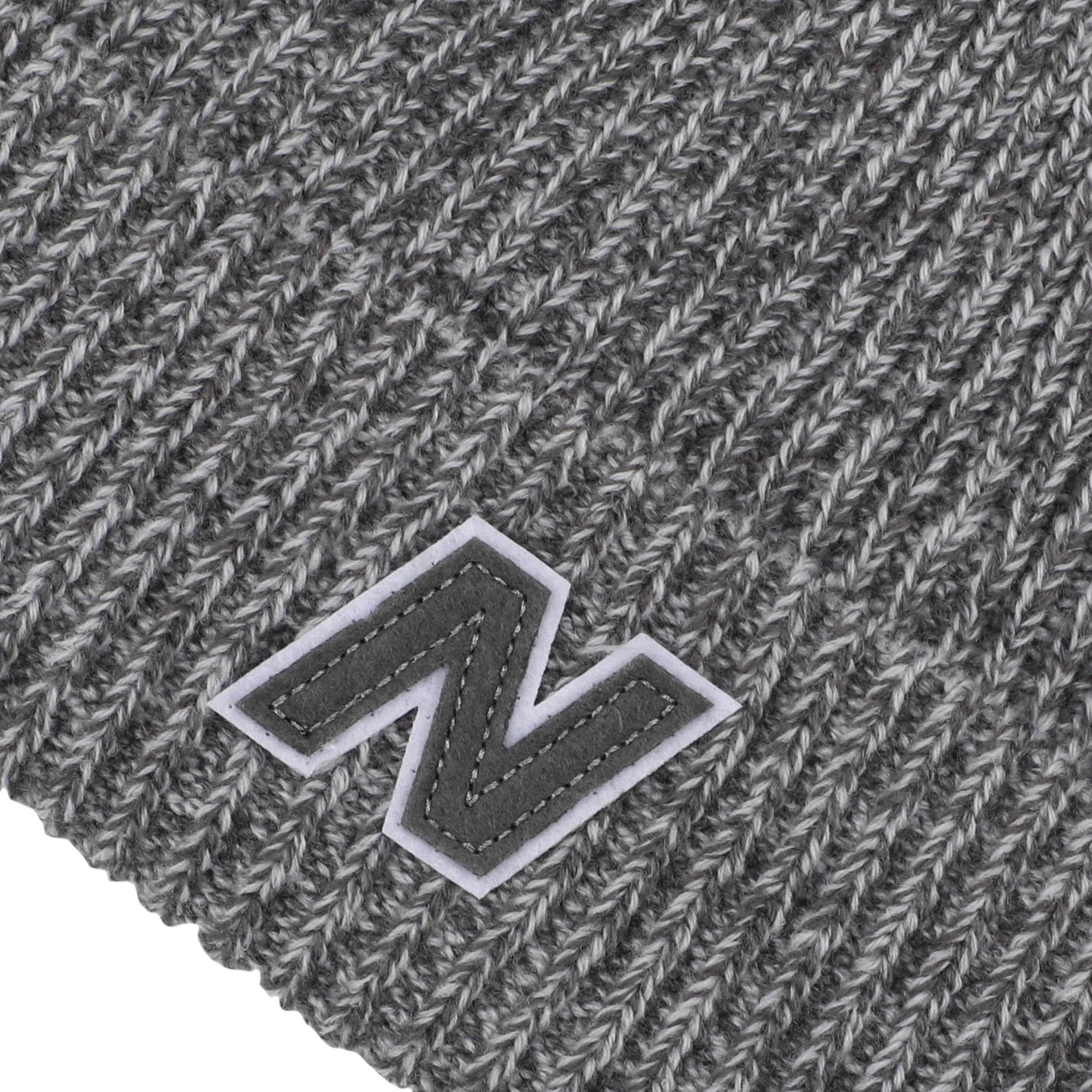 Шапка New Balance Winter Block N Beanie V2.0 LAH53009CAS серая фото 3