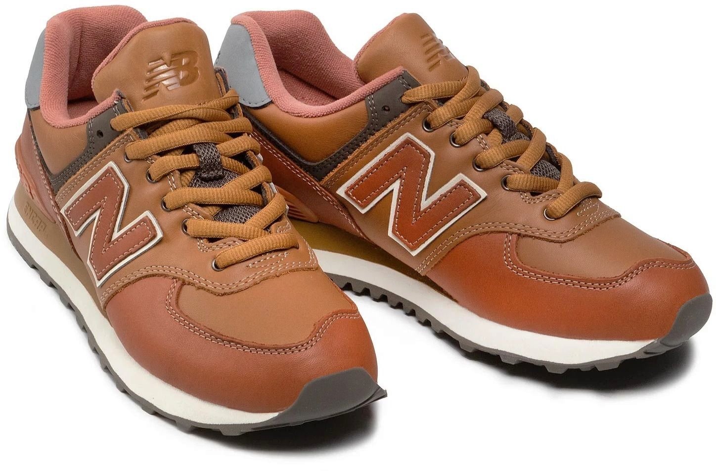 Кроссовки мужские New Balance 574 ML574OMA 41.5 (8 US) коричневые фото 5