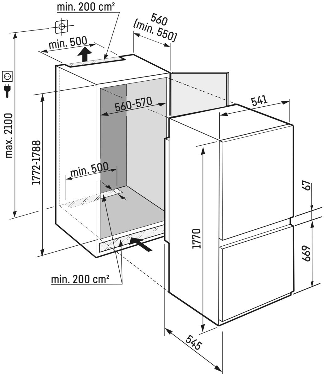 Вбудований холодильник Liebherr ICSE5103фото