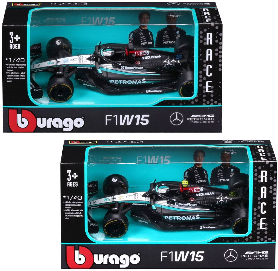 Автомодель - Mercedes-AMG F1 W15 Performance (2024) (1:43), (18-38208)фото25