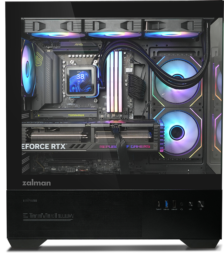 Корпус Zalman Chronix без БП (CHRONIXBLACK) фото 4