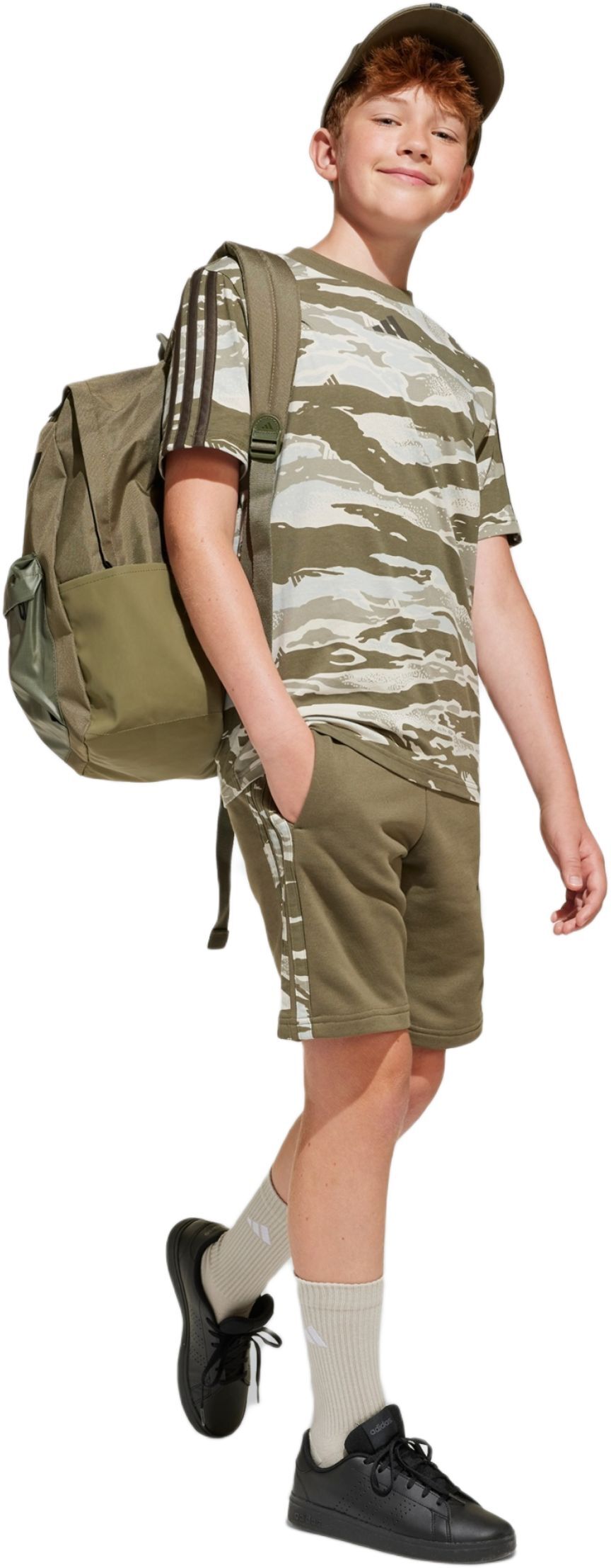 Рюкзак Adidas Clsc Bars 3S IS7042 NS оливковийфото