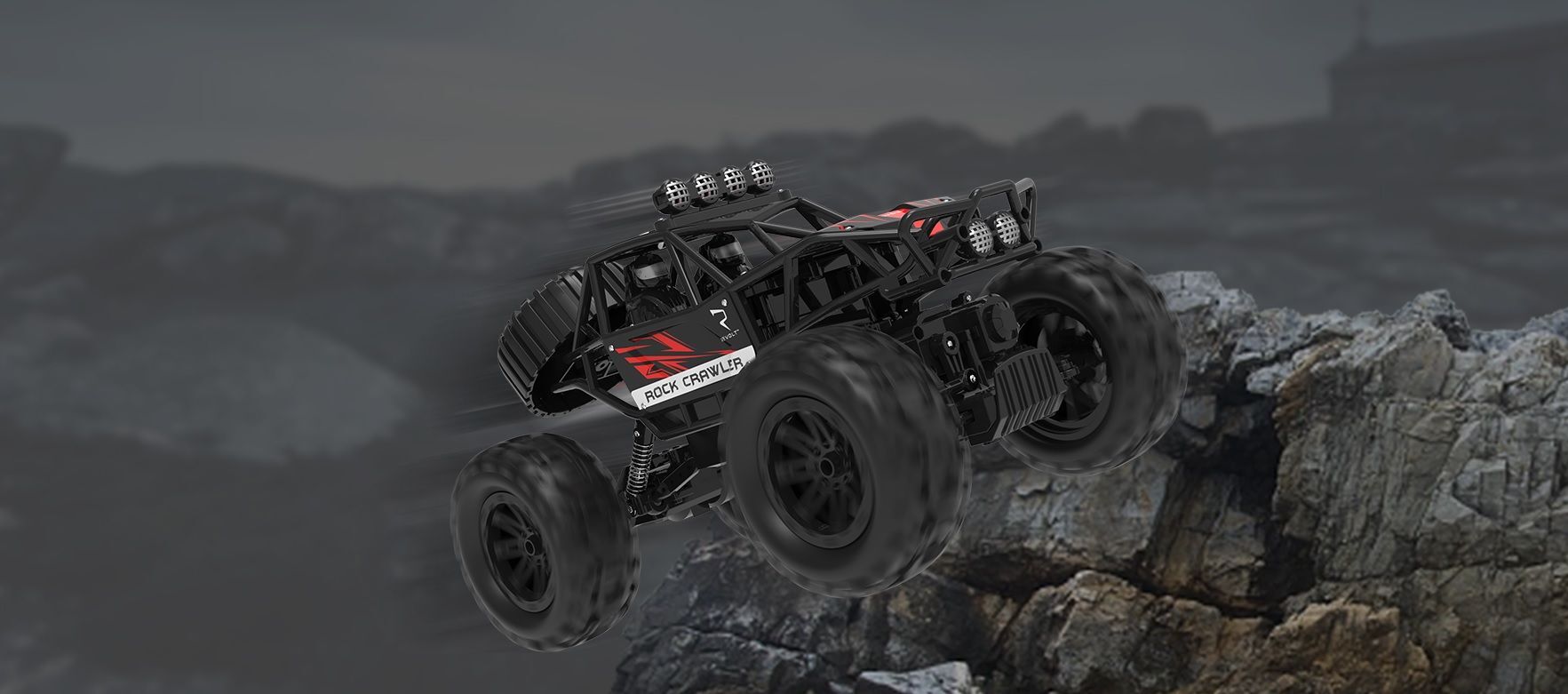 Машинка Revolt на р/к "Rock Crawler 4x4", светящиеся фары (TG1021) фото 