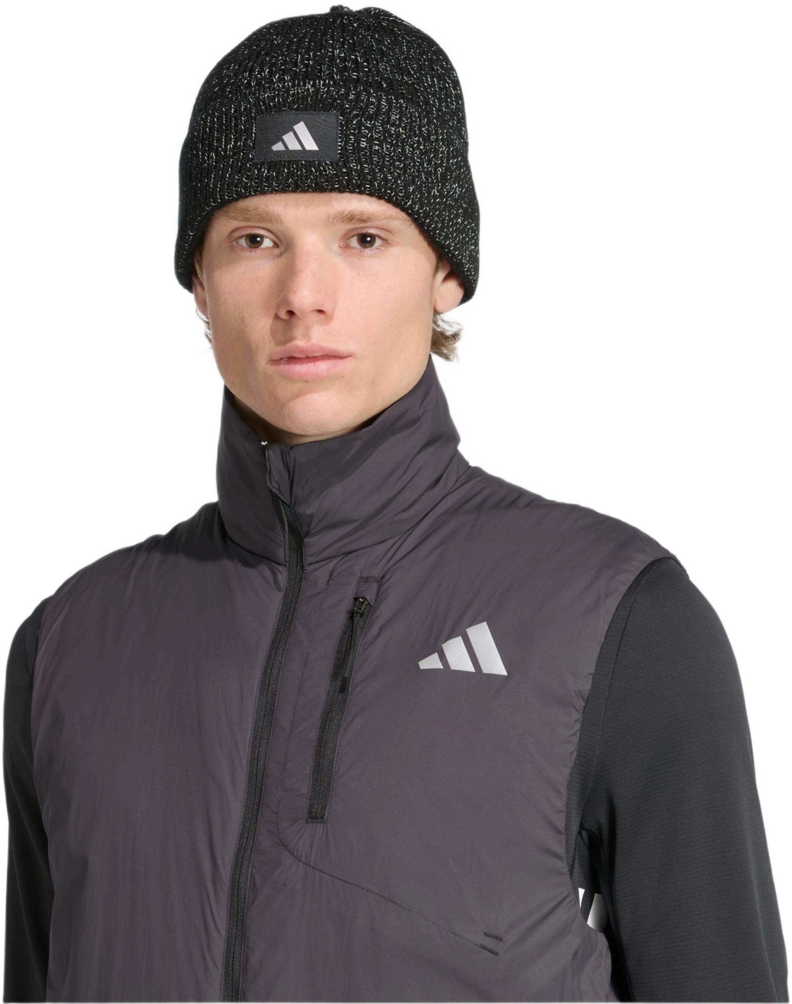 Шапка Adidas Run Warm Beanie JM3079 OSFM черная фото 5