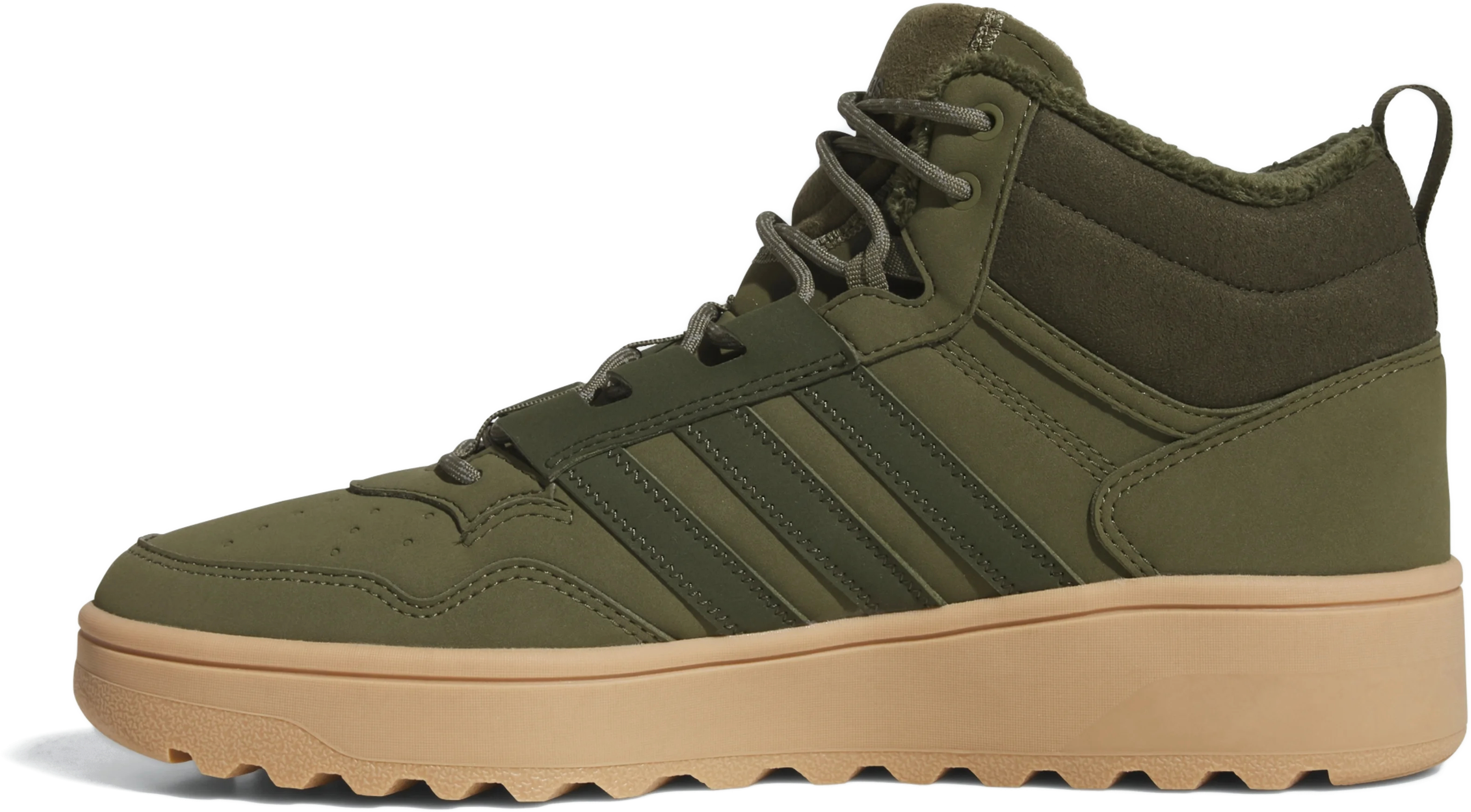 Ботинки Adidas Hoops 4.0 Mid Winterized JQ5363 44 2/3 (10 UK) оливковые фото 2