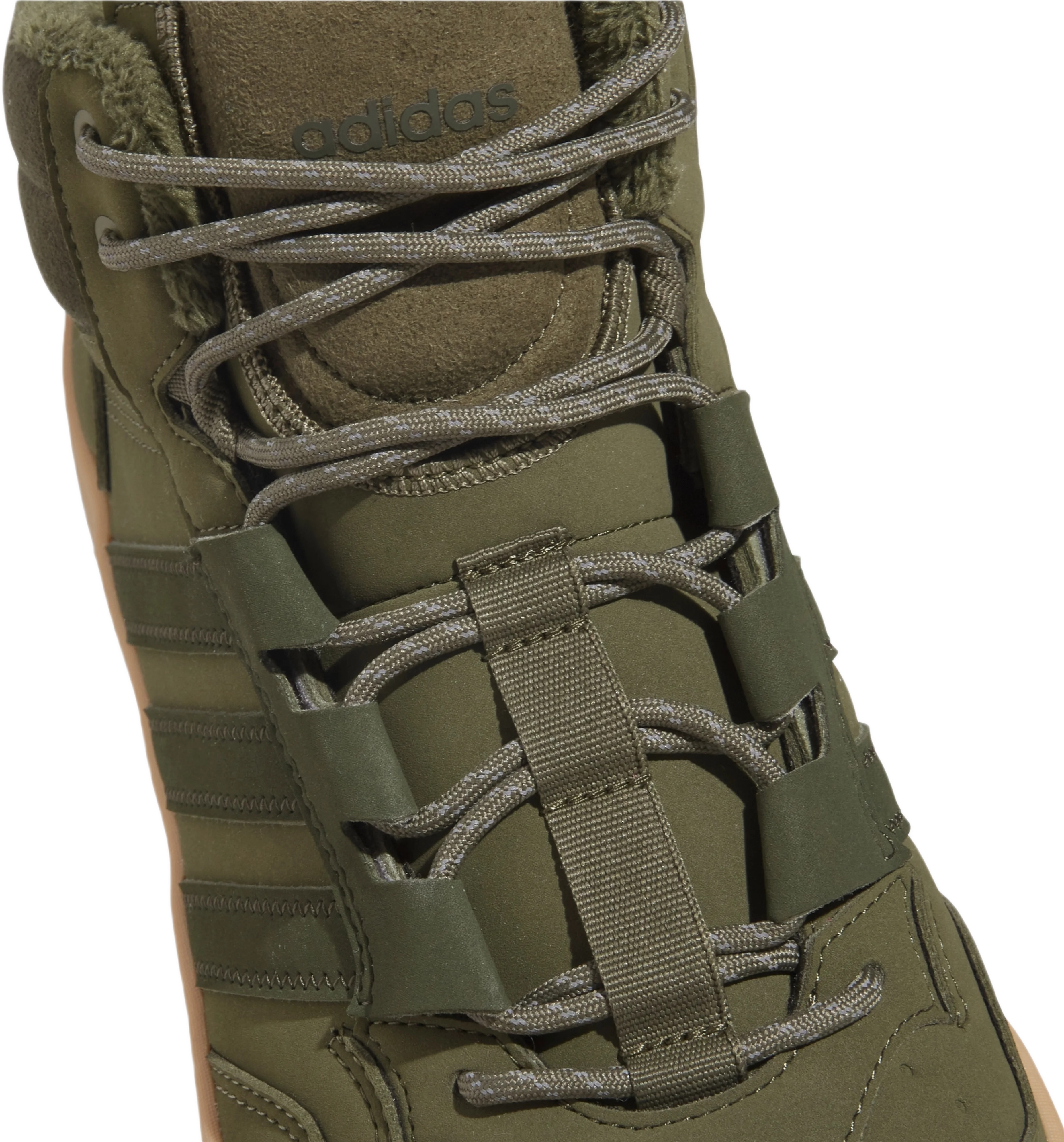 Ботинки Adidas Hoops 4.0 Mid Winterized JQ5363 44 2/3 (10 UK) оливковые фото 7