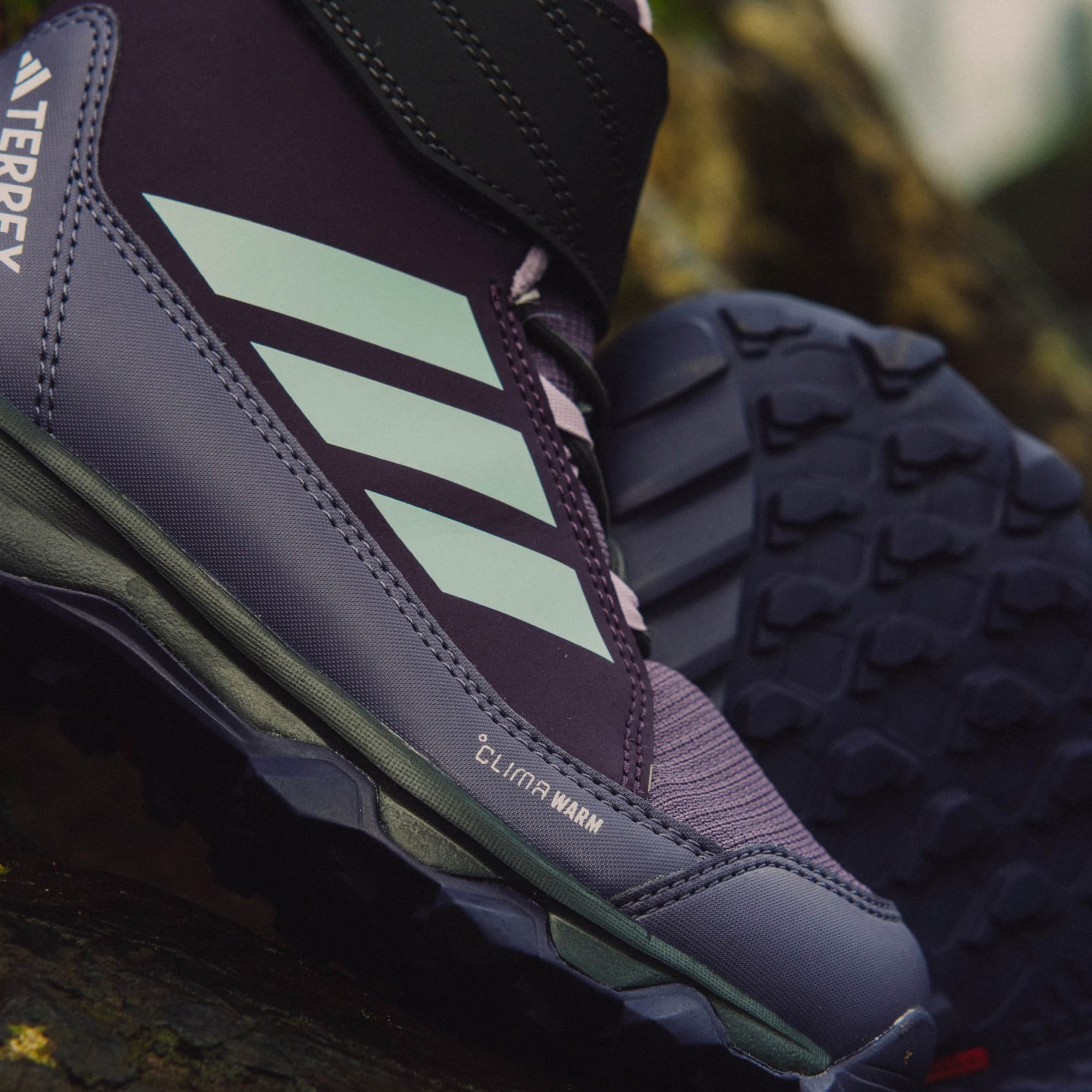 Ботинки для девочек Adidas Ter terus Snow CW K JR4190 28 (10UK) фиолетовые фото 9