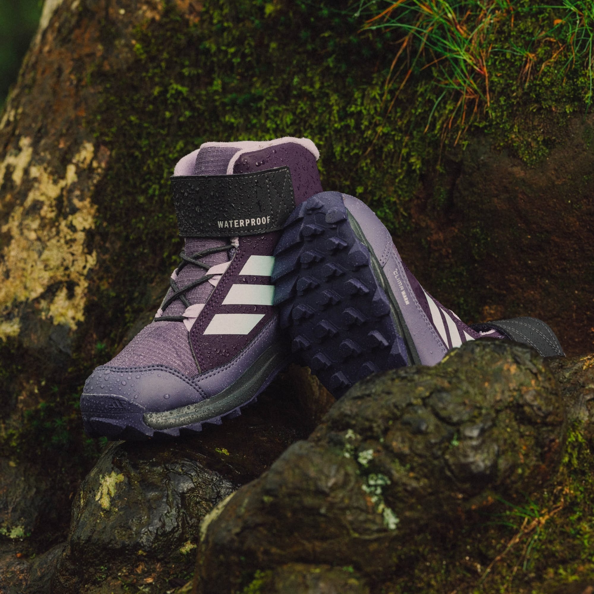 Ботинки для девочек Adidas Ter terus Snow CW K JR4190 28 (10UK) фиолетовые фото 10