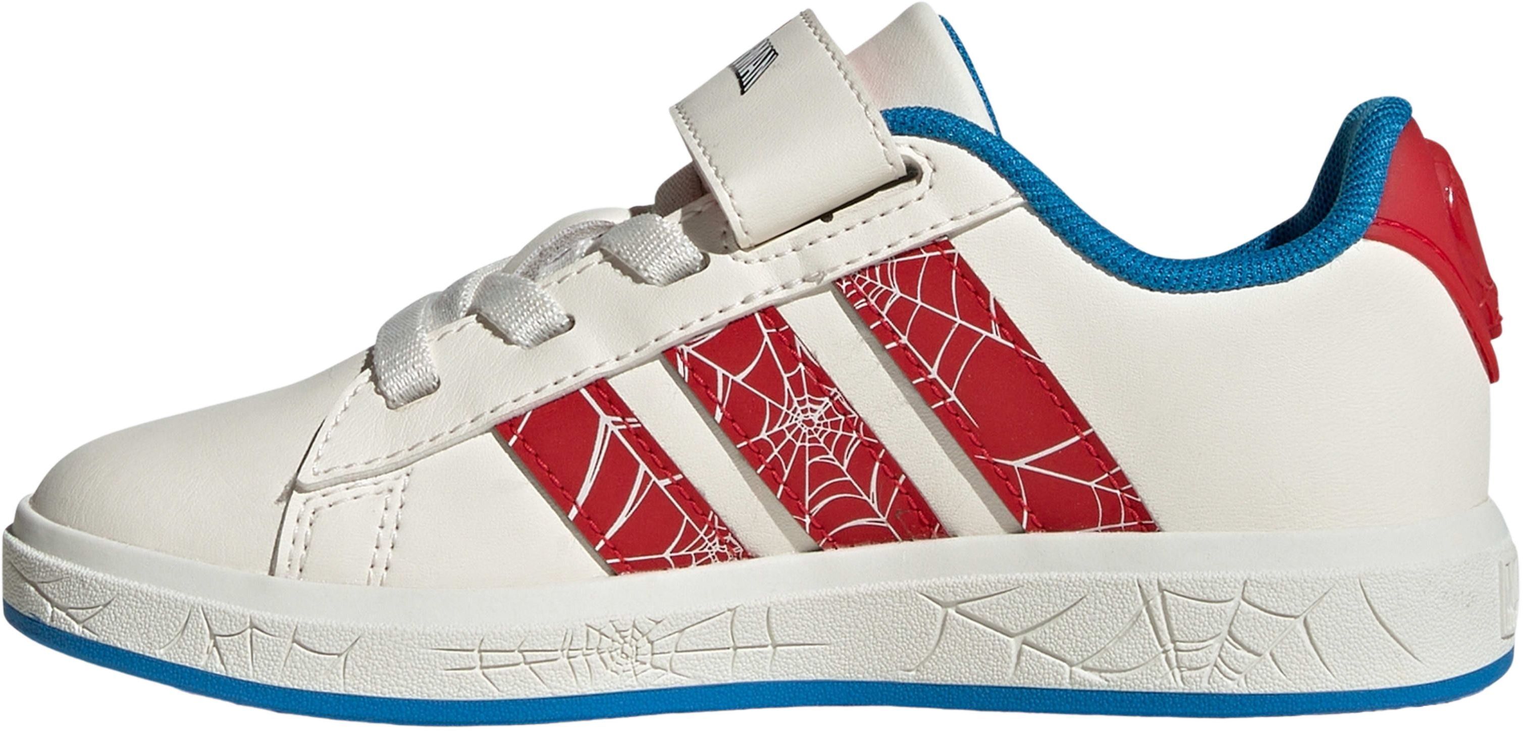 Кеды детские Adidas Grand Court Spider-Man EL K JS0778 32 (13.5K) белые фото 