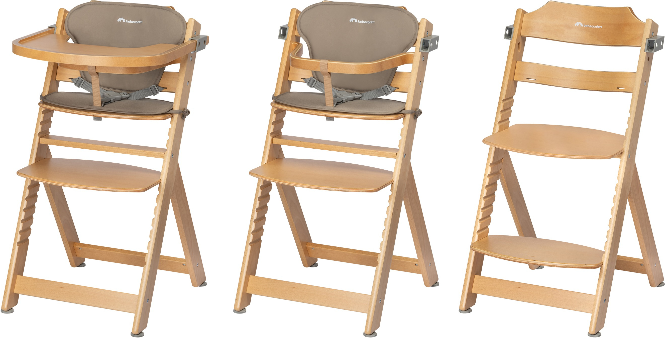 Стульчик для кормления с вкладышем BEBE CONFORT Timba Natural Wood/Beige (2771014210) фото 