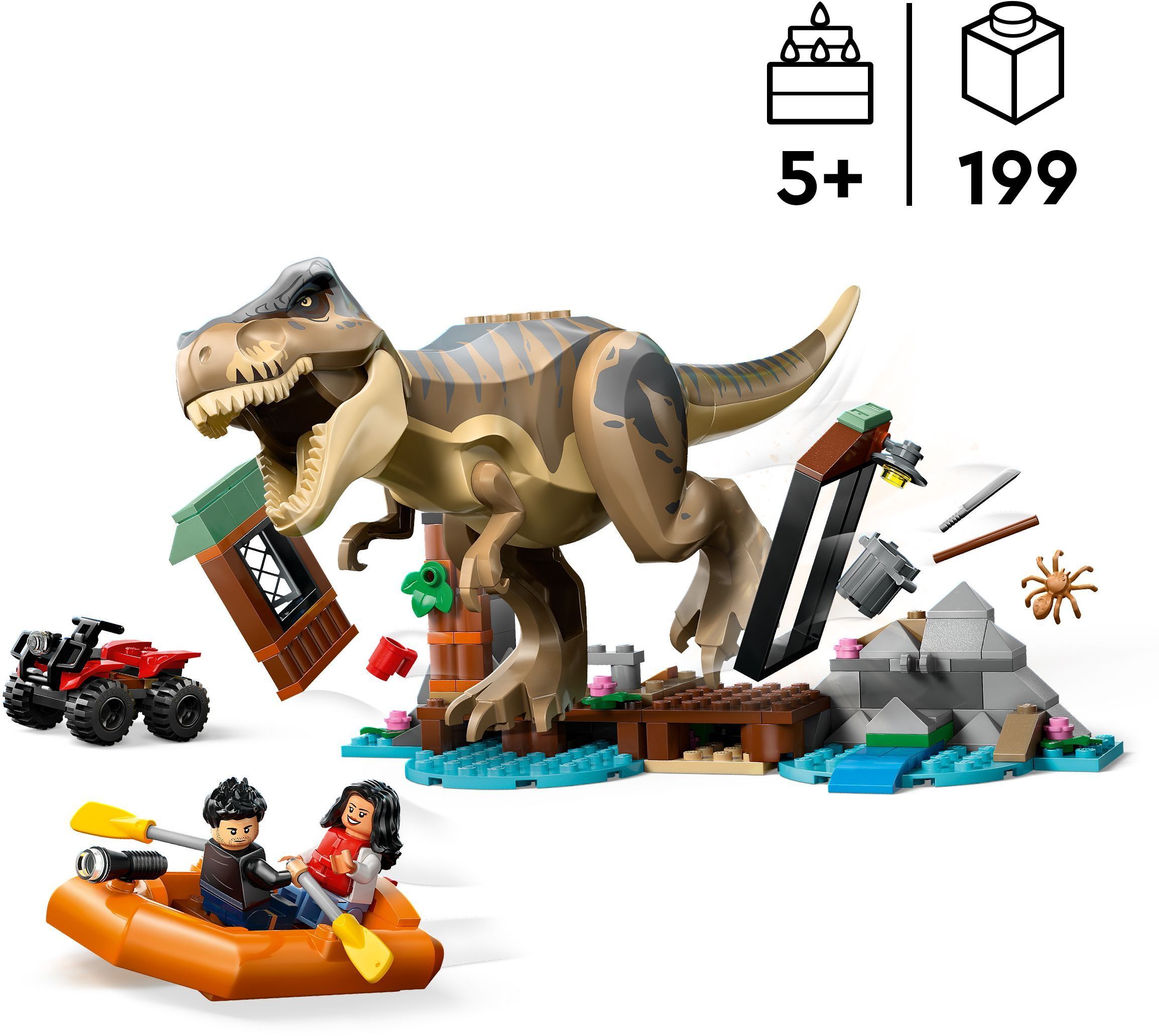 LEGO 76975 Jurassic World Втеча річкою від тиранозаврафото2