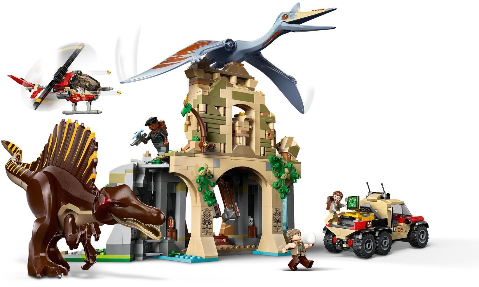 LEGO 76976 Jurassic World Воздушная мисия со спинозавром и кетцалькоатлем фото 3