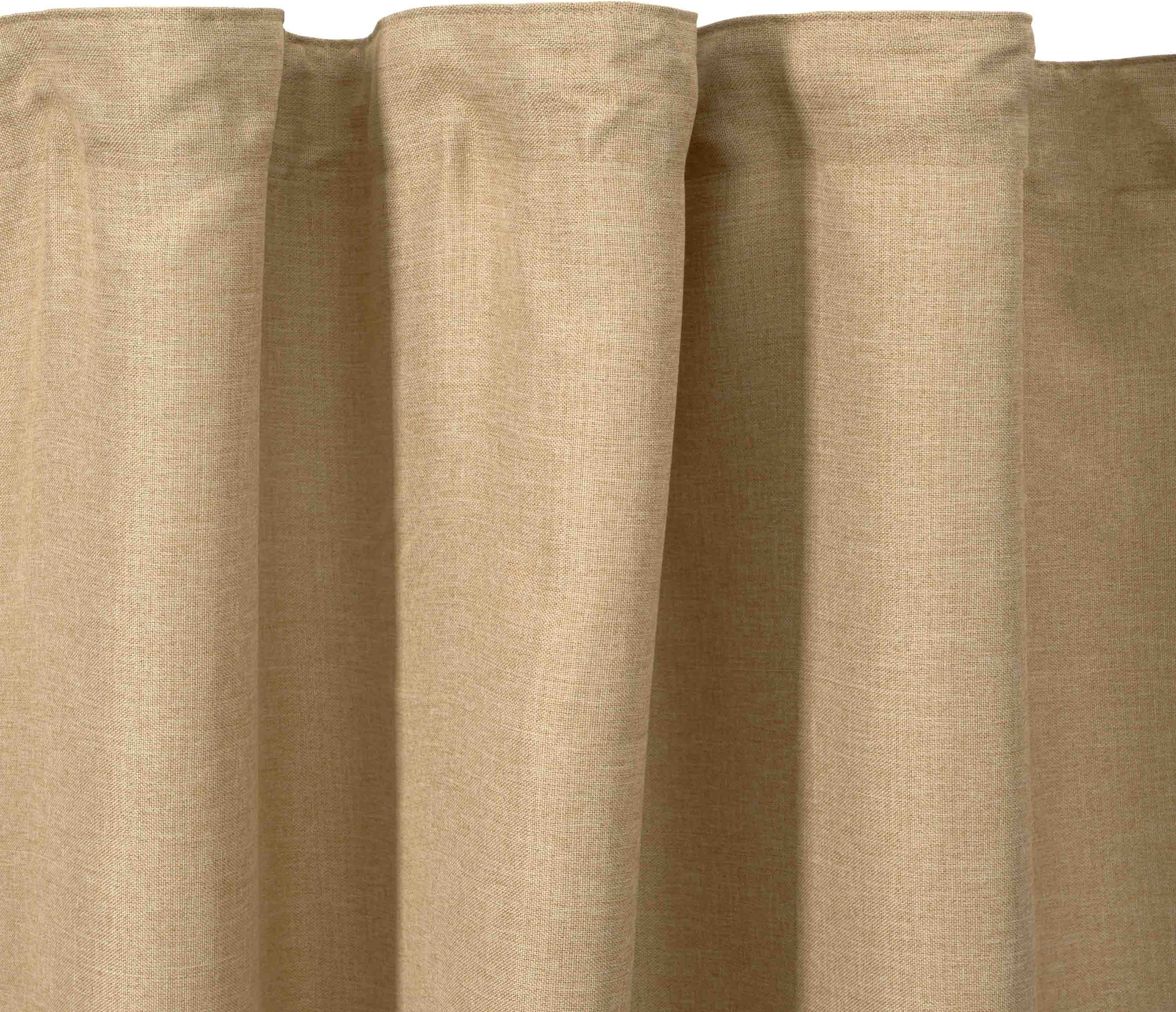 Штора ARDESTO 150х270см, блекаут рогожка, 100% полиэстер, песочный (ART1041SD) фото 2
