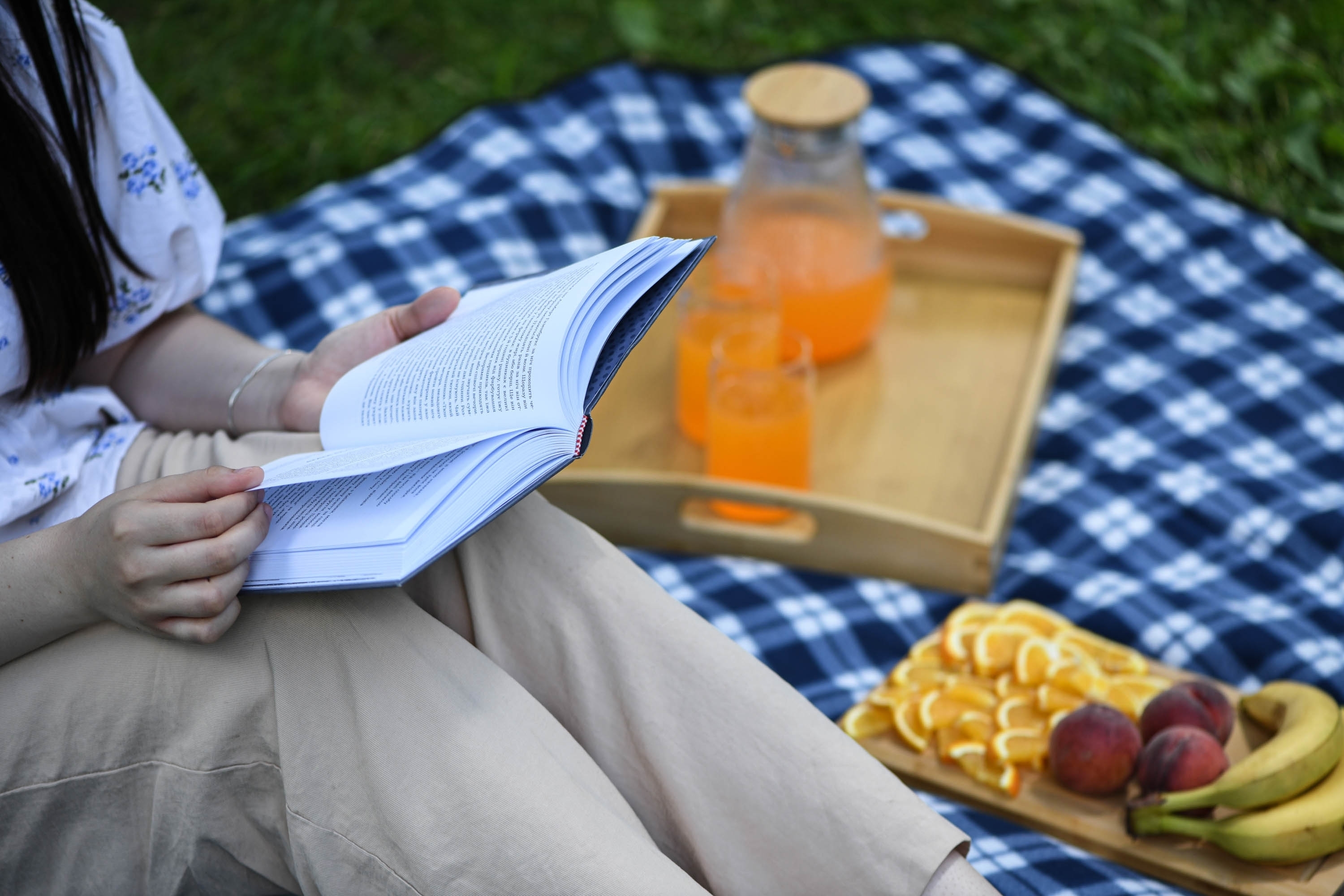 Плед ARDESTO Picnic 130х170см, 100% полиэстер, клеточка синий (ART0916BC) фото 8