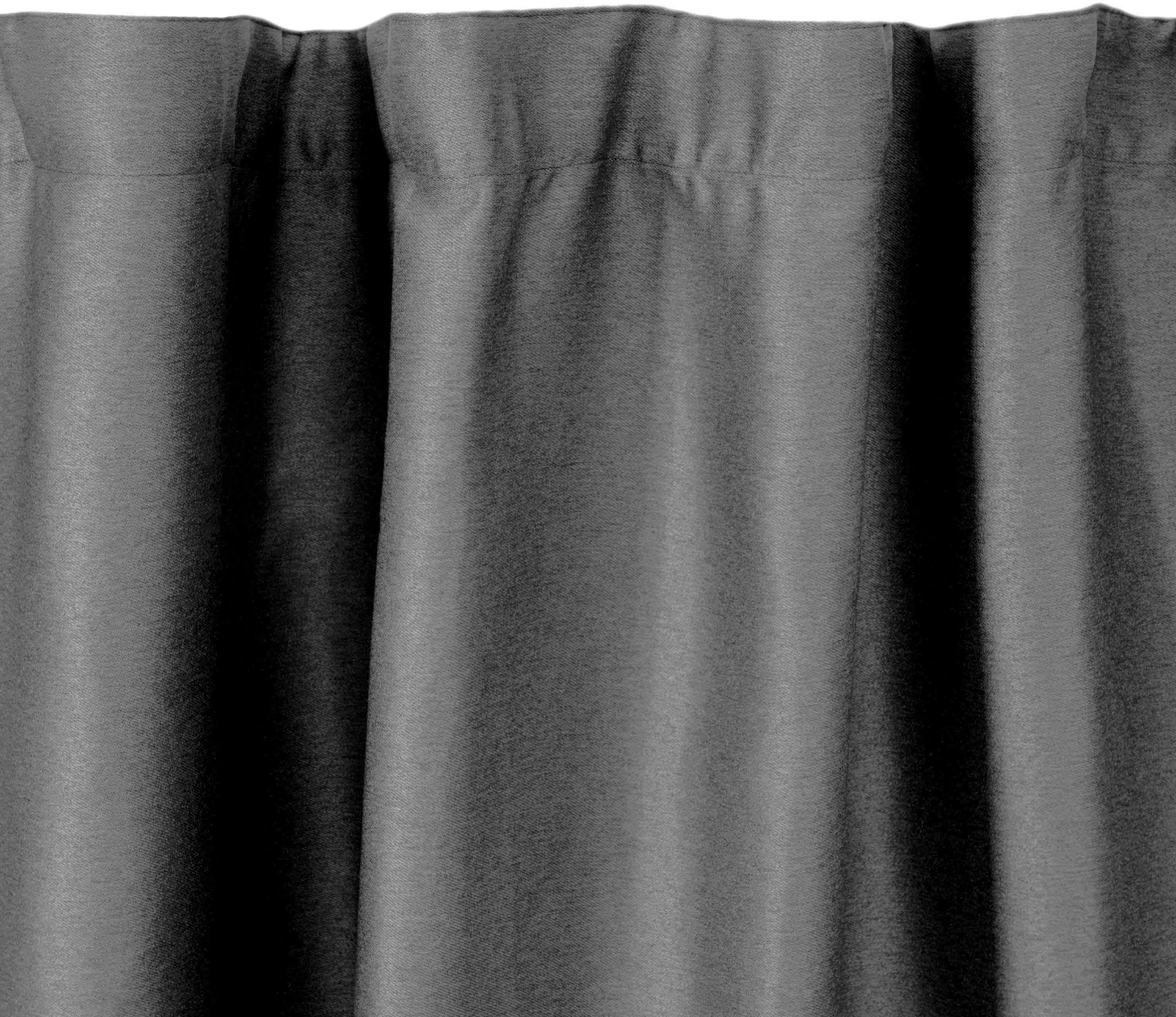 Штора ARDESTO 150х270см, блекаут микровелюр, 100% полиэстер, серый темный (ART1042DG) фото 2
