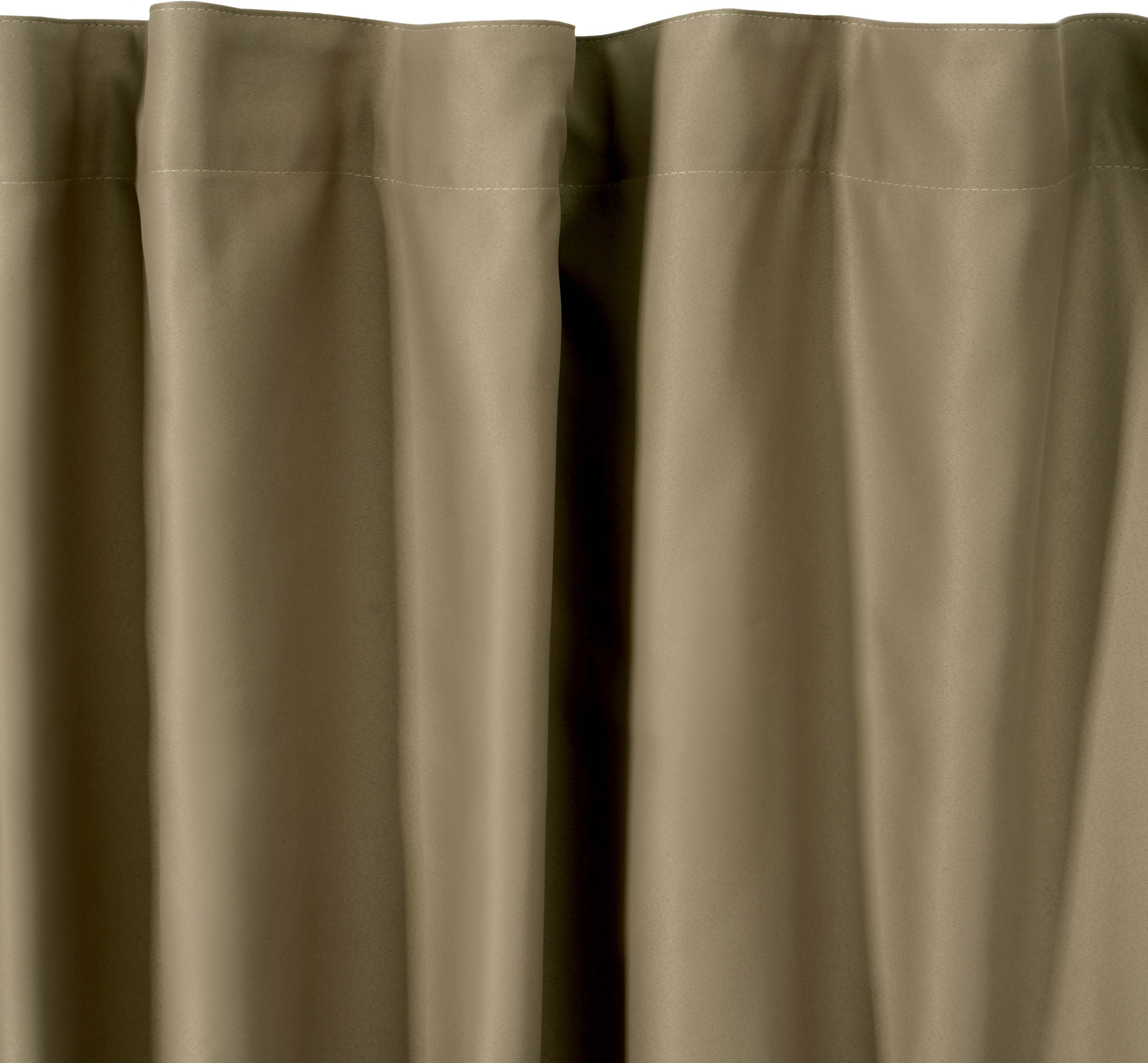 Штора ARDESTO 150х270см, блекаут, 100% полиэстер, бежевый темный (ART1040DB) фото 2
