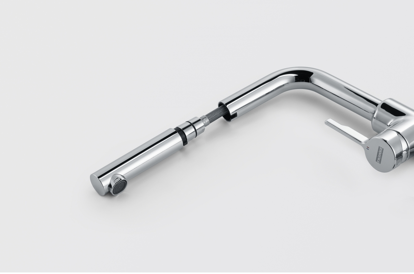 Змішувач для кухні Franke Urban Pull Out, 252мм, витяжний, 1важіль, хром (115.0595.083)фото