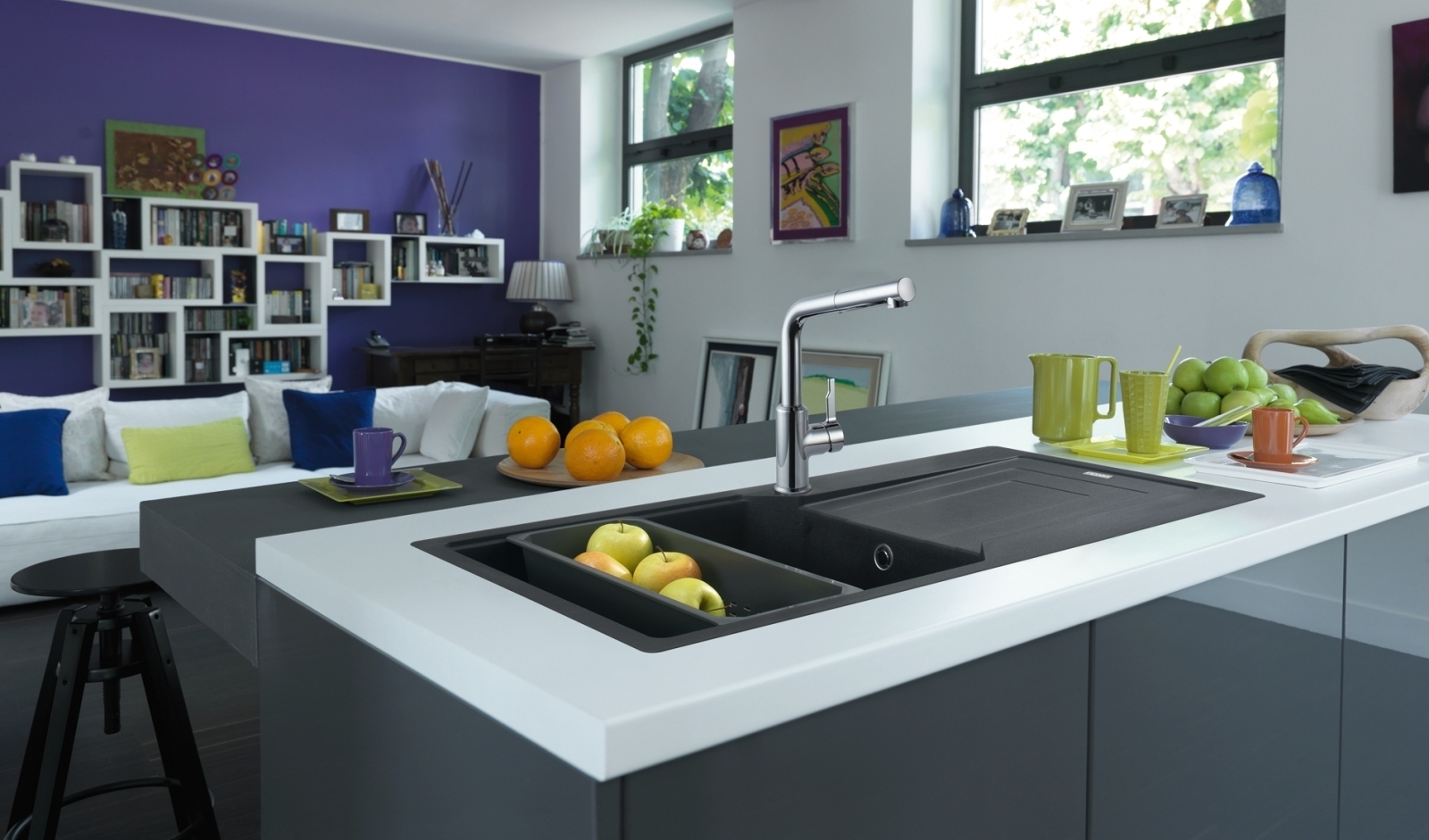 Змішувач для кухні Franke Urban Pull Out, 252мм, витяжний, 1важіль, хром (115.0595.083)фото