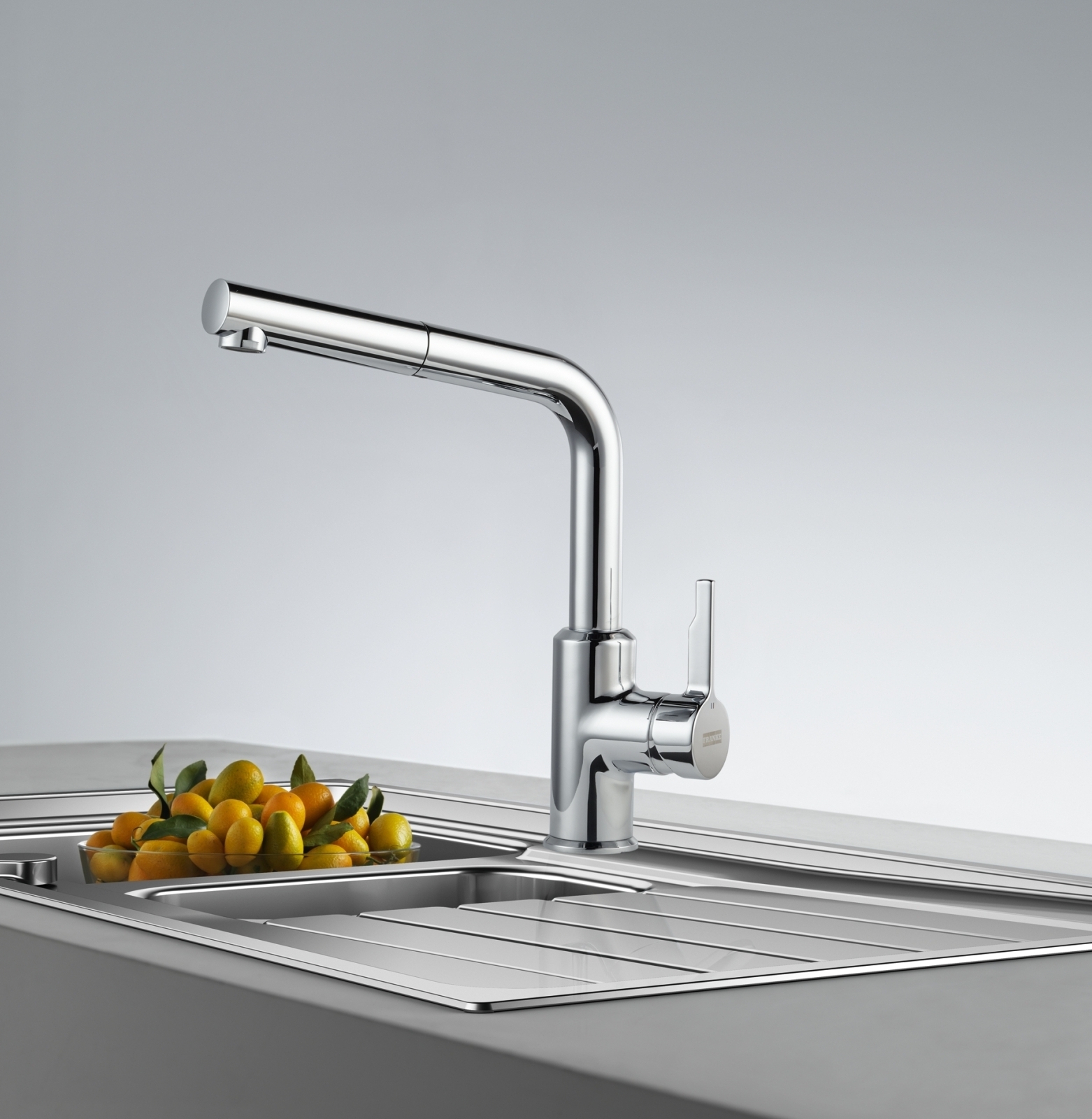 Змішувач для кухні Franke Urban Pull Out, 252мм, витяжний, 1важіль, хром (115.0595.083)фото
