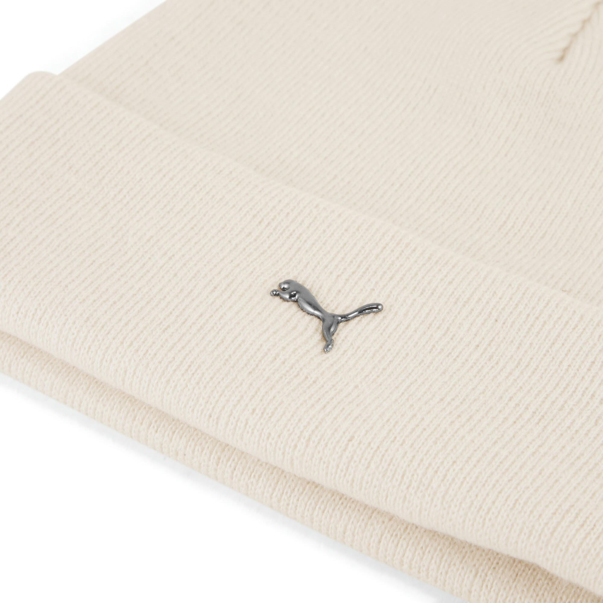 Шапка Puma Metal Puma Cat High Crown Beanie 026404-04 белая фото 3