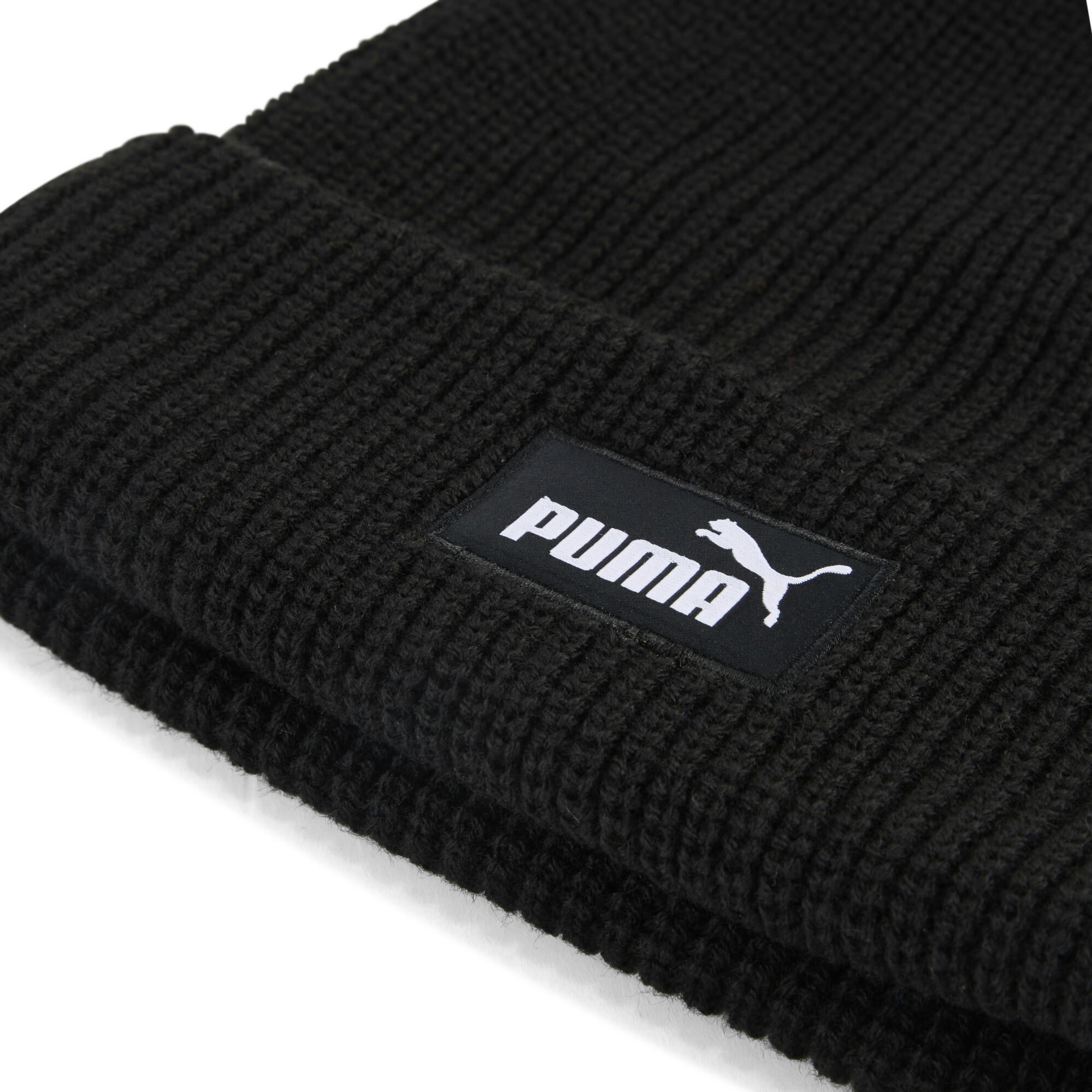 Шапка Puma Ess High Crown Beanie 026410-01 черная фото 3