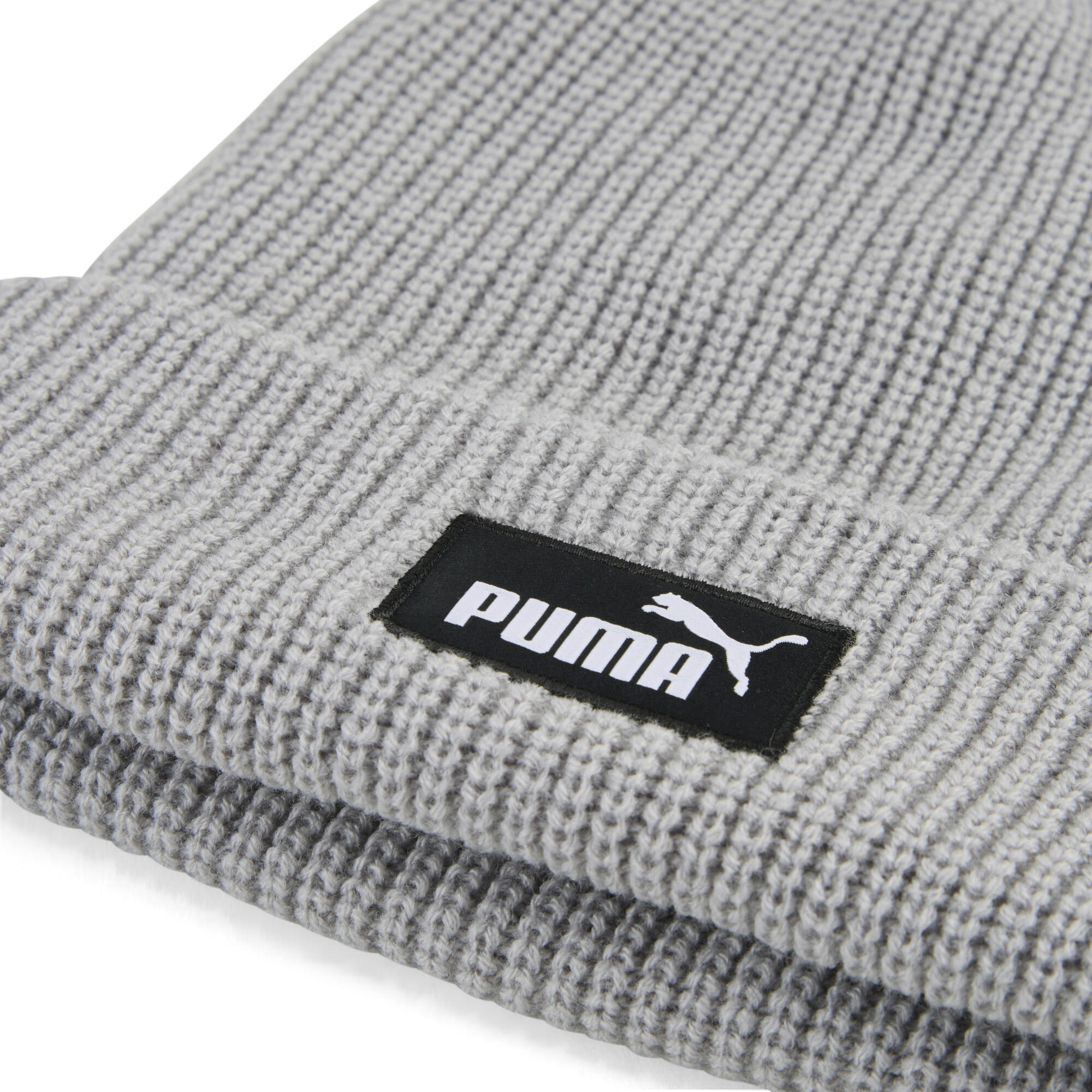Шапка Puma Ess High Crown Beanie 026410-02 серая фото 3