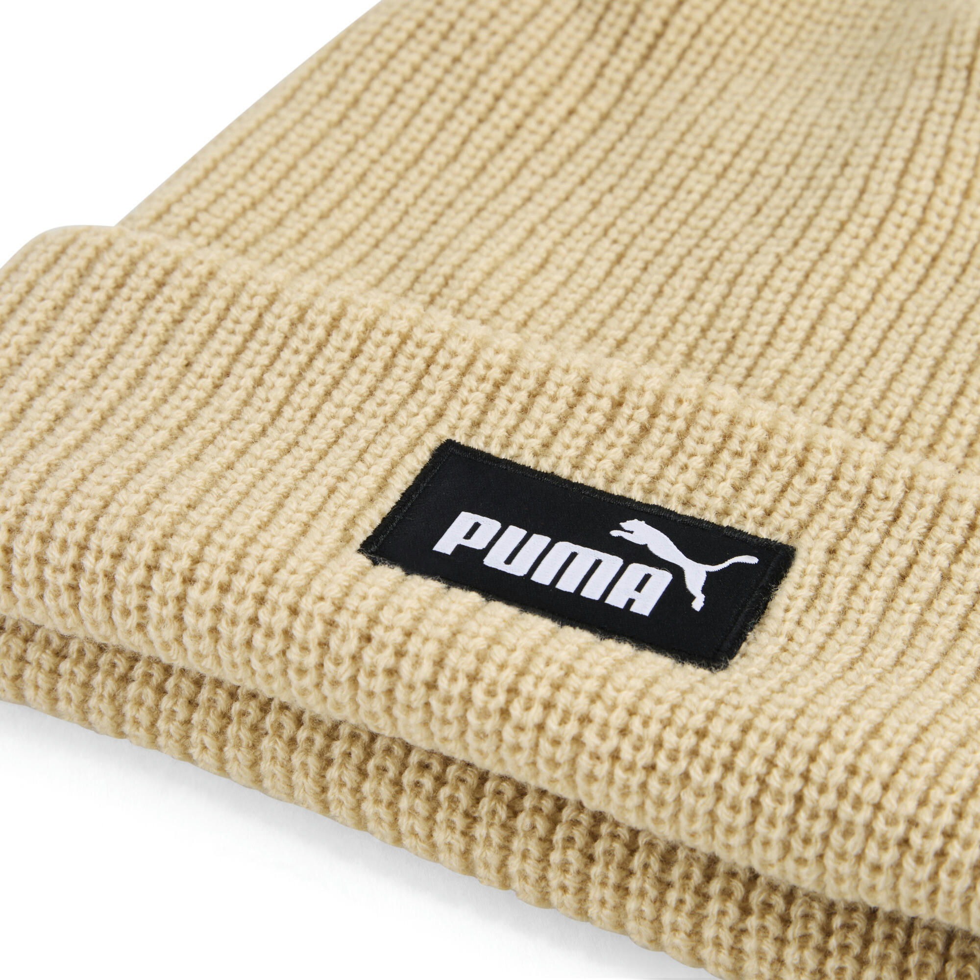 Шапка Puma Ess High Crown Beanie 026410-05 бежевая фото 3