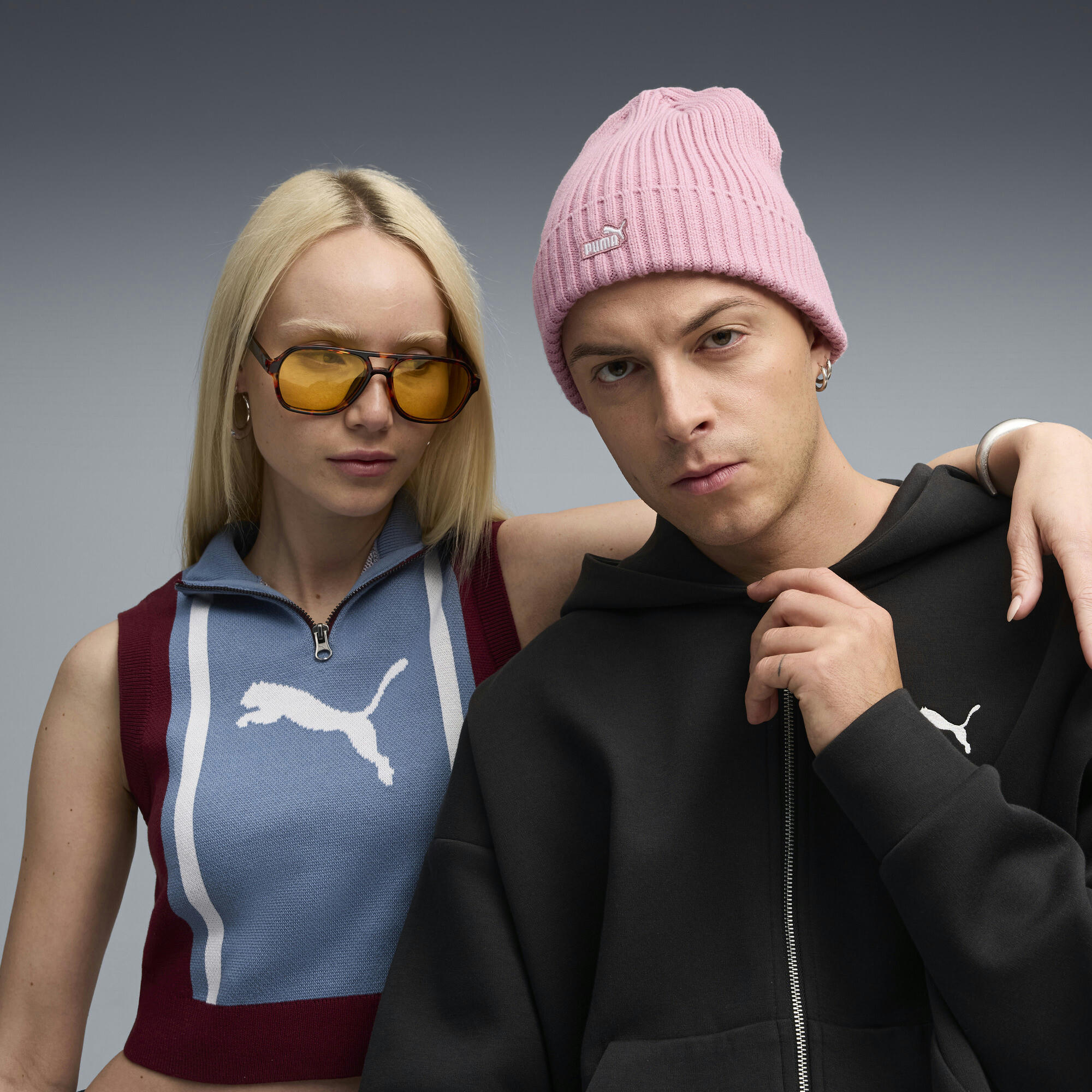 Шапка Puma Ess Patch Mid Crown Beanie 026417-03 розовая фото 4