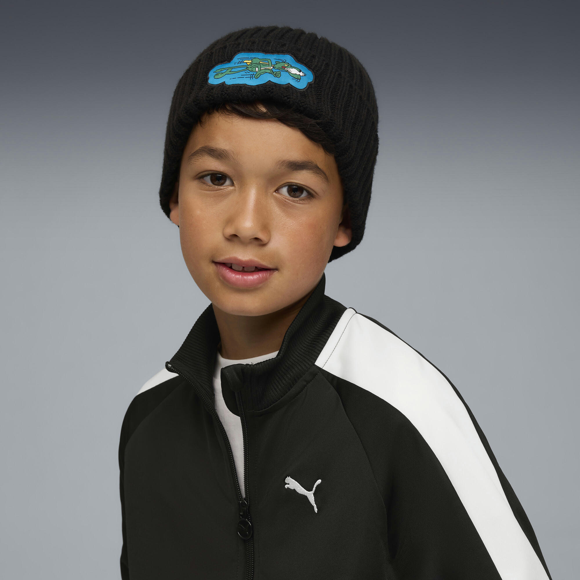 Шапка дитяча Puma Super Puma Mid Crown Beanie Jr 026565-01 KIDS чорнафото4