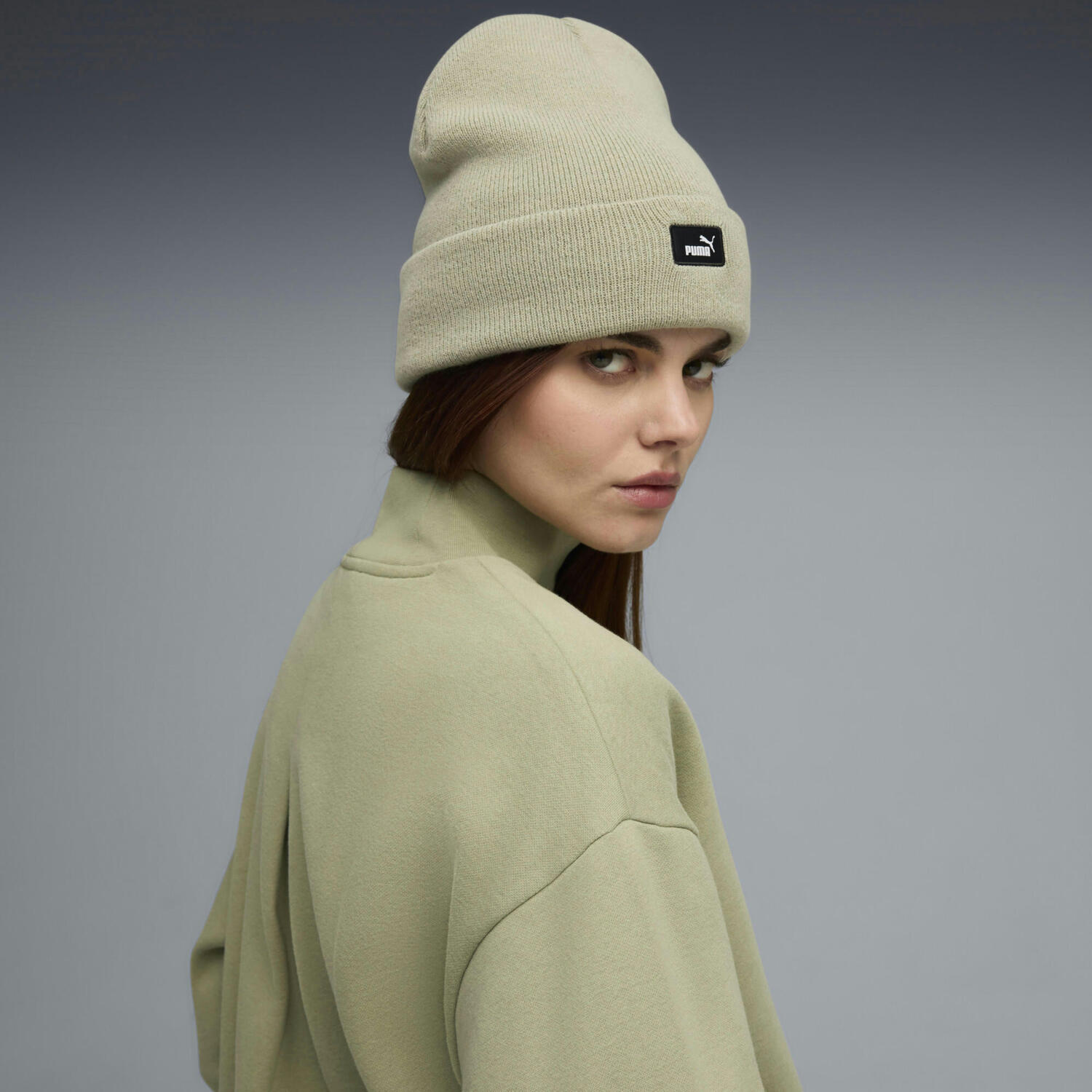 Шапка Puma Ess Mid Crown Beanie 026400-03 мятная фото