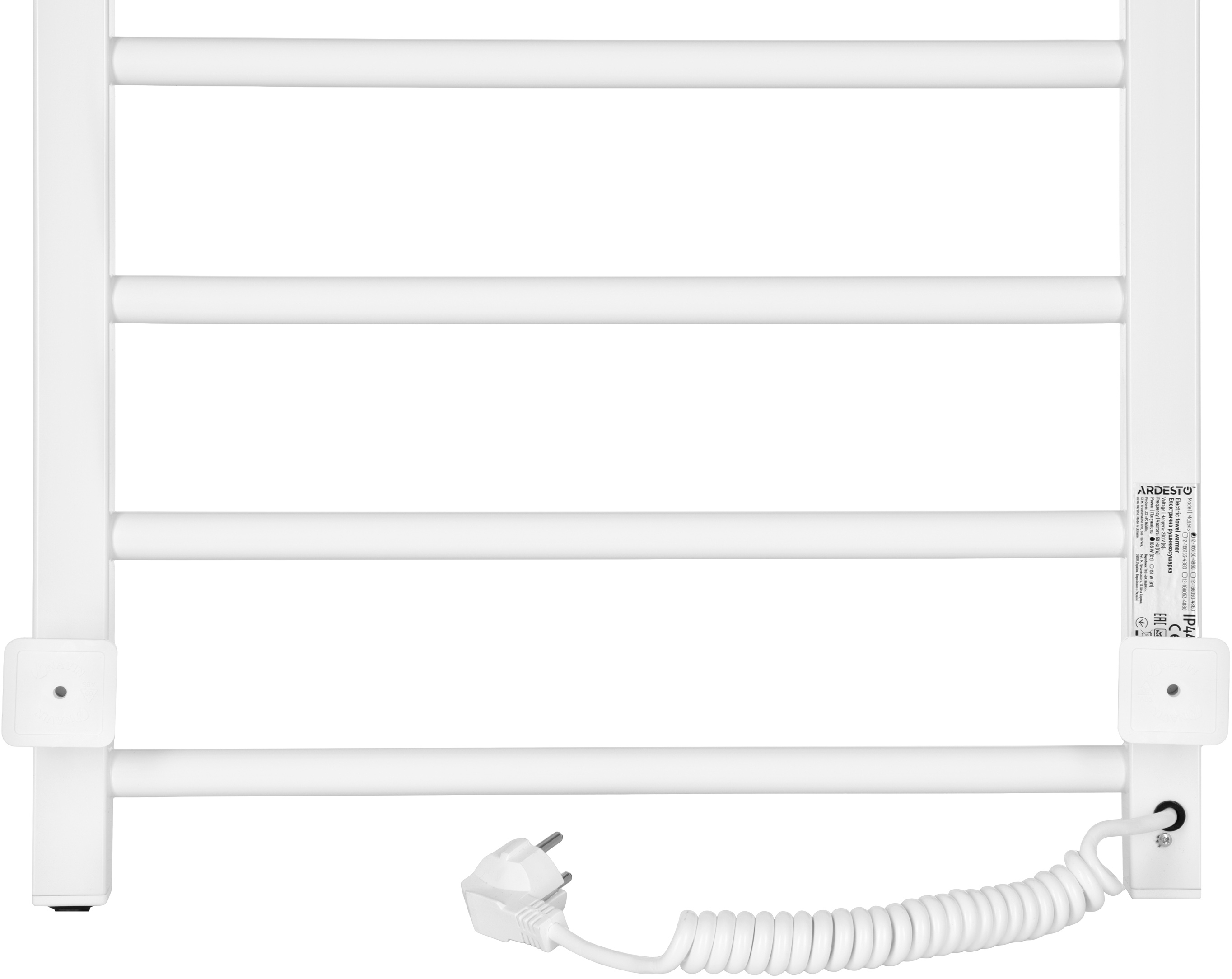 Полотенцесушитель Ardesto электрический EKO, 480x600мм, лп, белый (12-166150-4860) фото 3