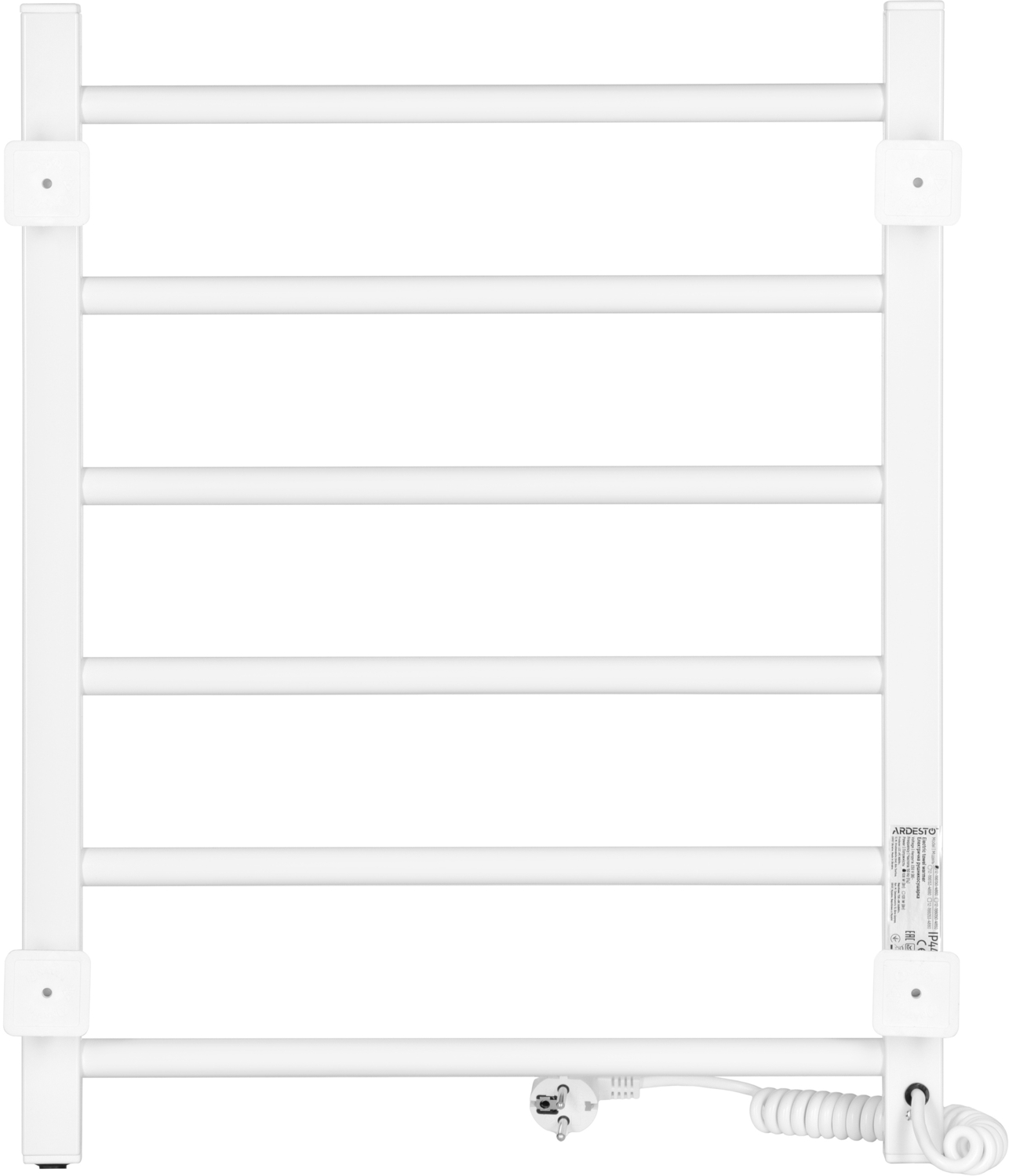 Полотенцесушитель Ardesto электрический EKO, 480x600мм, лп, белый (12-166150-4860) фото