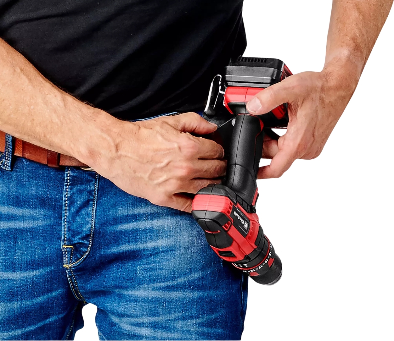 Шуруповерт-дрель ударная акумуляторная Einhell TE-CD 18/44 Li-i (1x2,5Ah), PXC, 18В (4514287) фото 