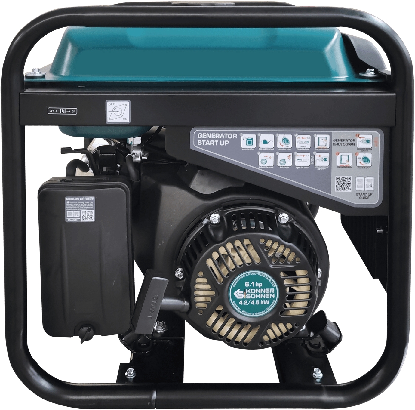 Генератор бензиновий інверторний Konner&amp;Sohnen KS 4500i, 230В, 4.5кВт (KS4500I)фото