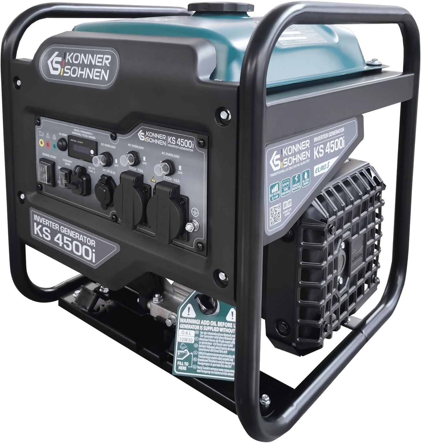 Генератор бензиновий інверторний Konner&amp;Sohnen KS 4500i, 230В, 4.5кВт (KS4500I)фото