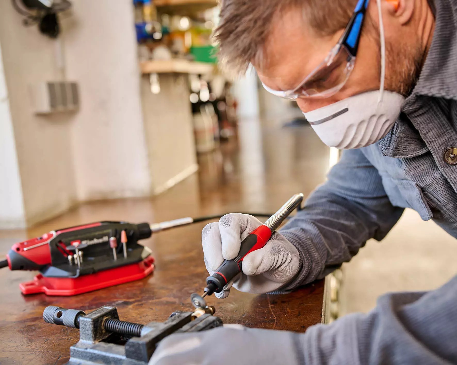 Шліфувально-гравірувальний пристрій Einhell TC-MT 150 E, 150 Вт (4419380)фото