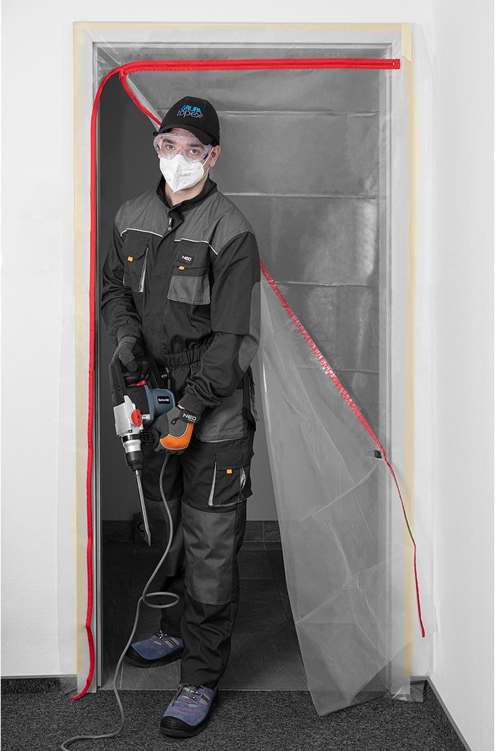 Пылезащитная шторка Neo Tools с замком L, 1230x2240мм (49-800) фото 6