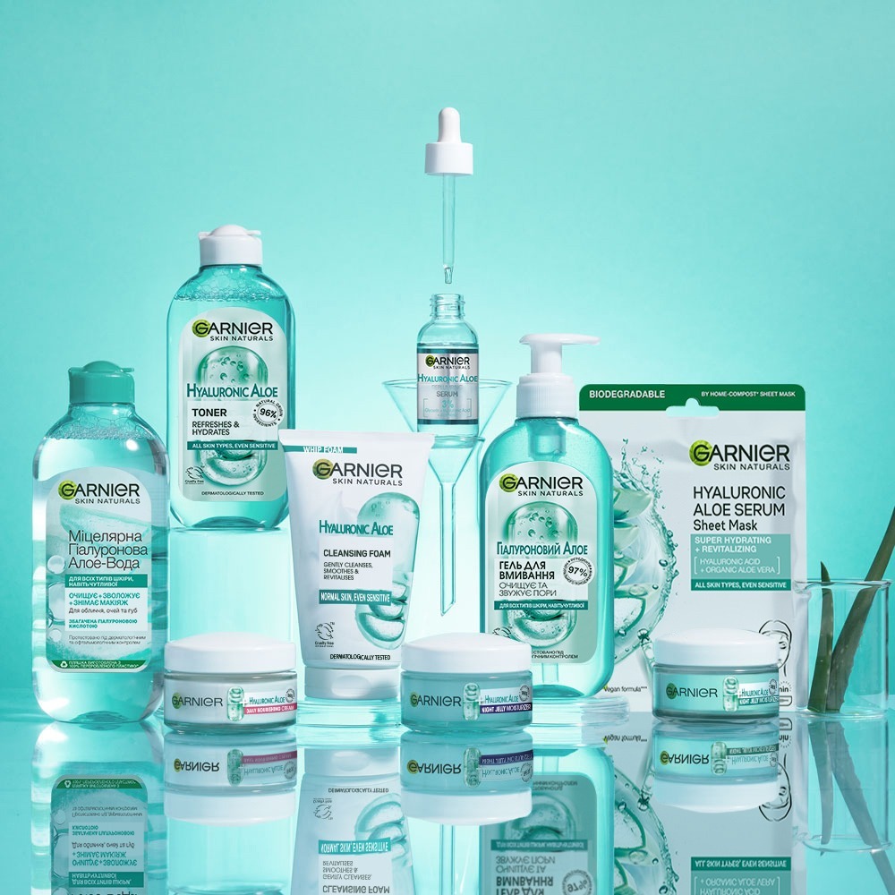 Гіалуроновий алое-гель для вмивання Garnier Skin Naturals 200 млфото4