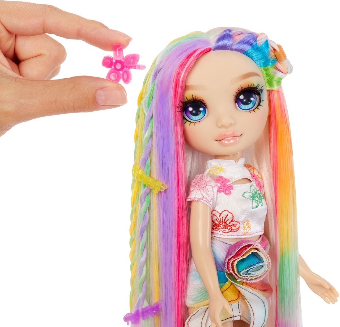 Игровой набор с куклой Rainbow High серии "Мел для волос и стиль" – Амая (526780) фото 