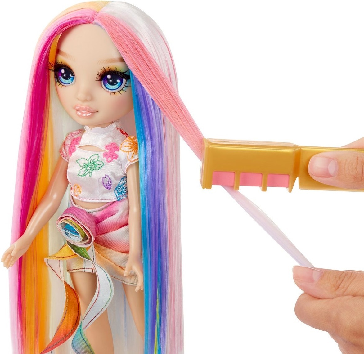 Игровой набор с куклой Rainbow High серии "Мел для волос и стиль" – Амая (526780) фото 