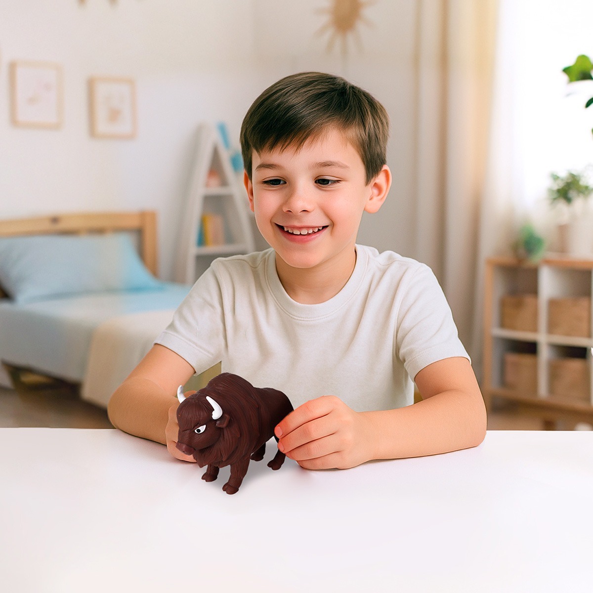 Стретч-игрушка в виде животного – ЖИВОТНЫЕ УКРАИНЫ (в диспл.) (1/CN25) фото