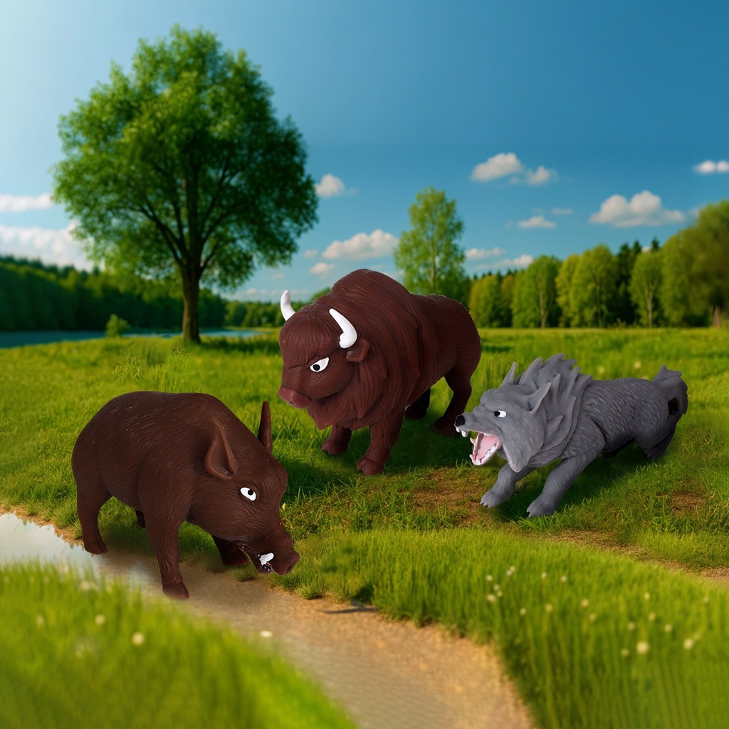 Стретч-игрушка в виде животного – ЖИВОТНЫЕ УКРАИНЫ (в диспл.) (1/CN25) фото 5