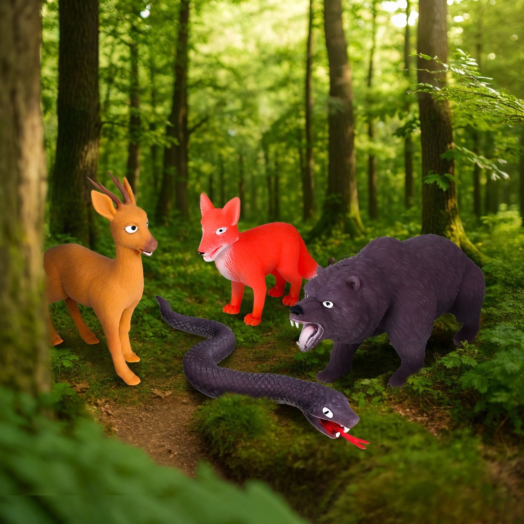 Стретч-игрушка в виде животного – ЖИВОТНЫЕ УКРАИНЫ (в диспл.) (1/CN25) фото 6