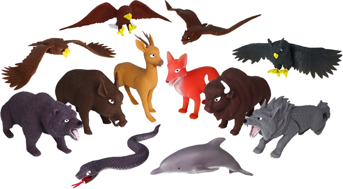 Стретч-игрушка в виде животного – ЖИВОТНЫЕ УКРАИНЫ (в диспл.) (1/CN25) фото 2