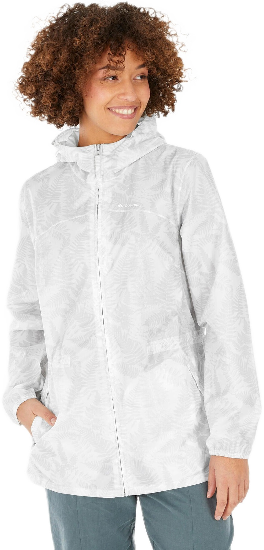 Дождевик женский Quechua NH100 8383702 XXS белый фото 